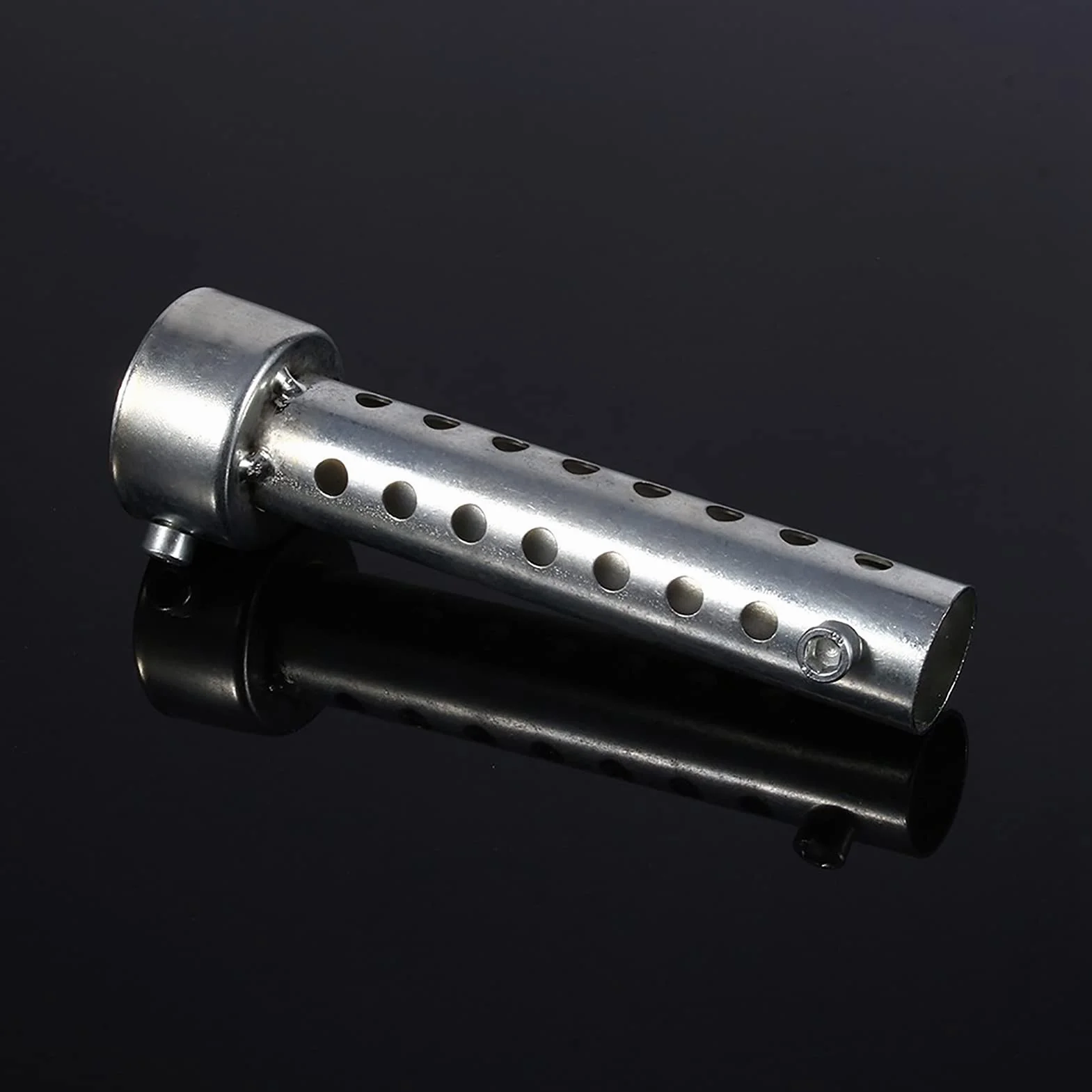 Tłumik Rury Edukacyjnej, Wydech Motocykla Może DB Killer Tłumik Wkładka Tłumika Srebrna 42mm Uniwersalna dla Większości Motocykli dla Db Killer 45mm Uniwersalna Przegroda Motocyklowa 47mm(45mm)