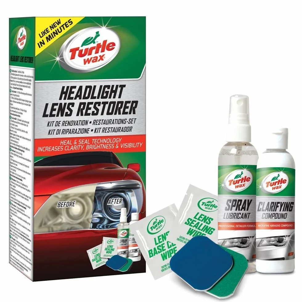 Turtle Wax 51768 zestaw do czyszczenia reflektorów samochodowych Compound Polish Sealant