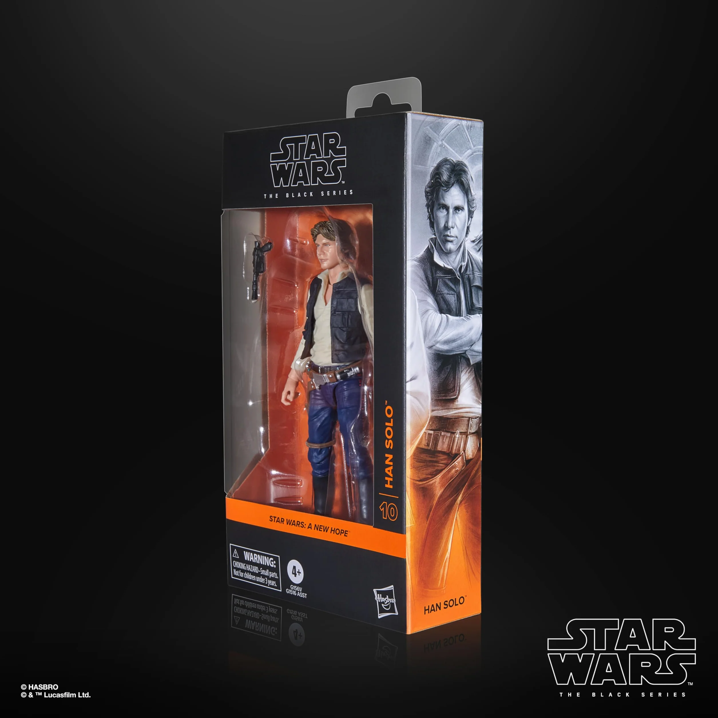 Star Wars The Black Series Han Solo, Star Wars: A New Hope, kolekcjonerska figurka premium 15 cm