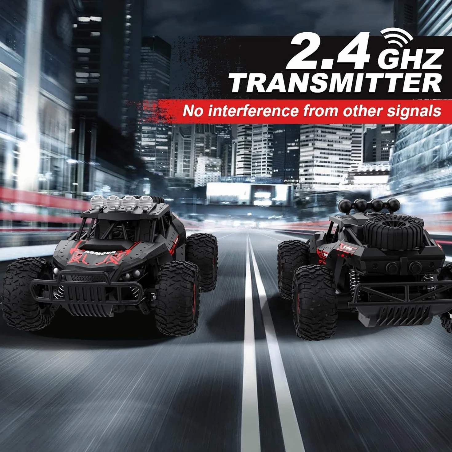 Zdalnie sterowany samochód offroad dla chłopców, na zewnątrz, z 2 akumulatorami, 70 minut, skala 1:16, RC Buggy 25 km/h, 2,4 GHz, zdalne sterowanie radiowe, samochód wyścigowy, Crawler Truck, samochód