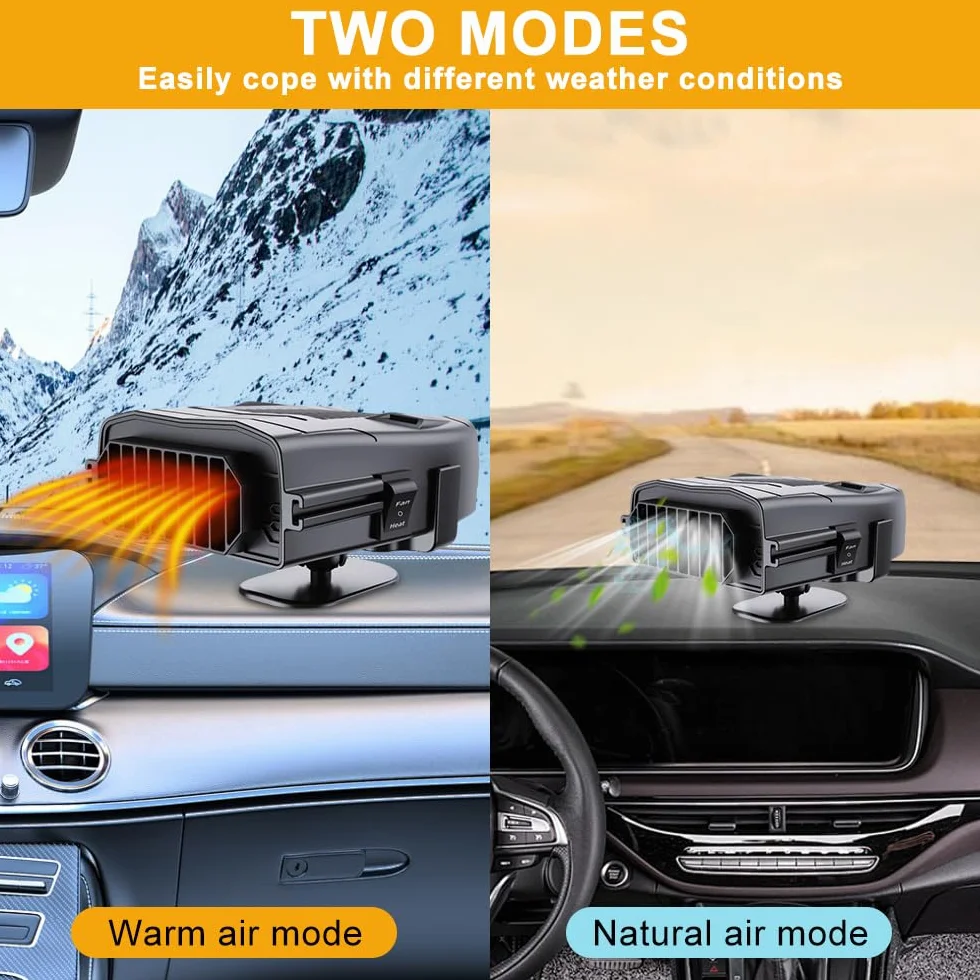 Ogrzewanie samochodowe 2 w 1 12V 150W 360° do samochodu SUV Van