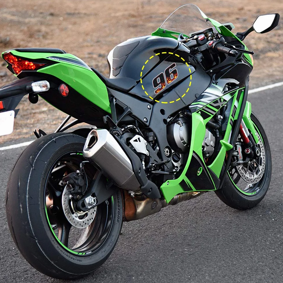 Naklejka na motocykl płomień 4R Quattroerre.it 65 x 85 mm 13191