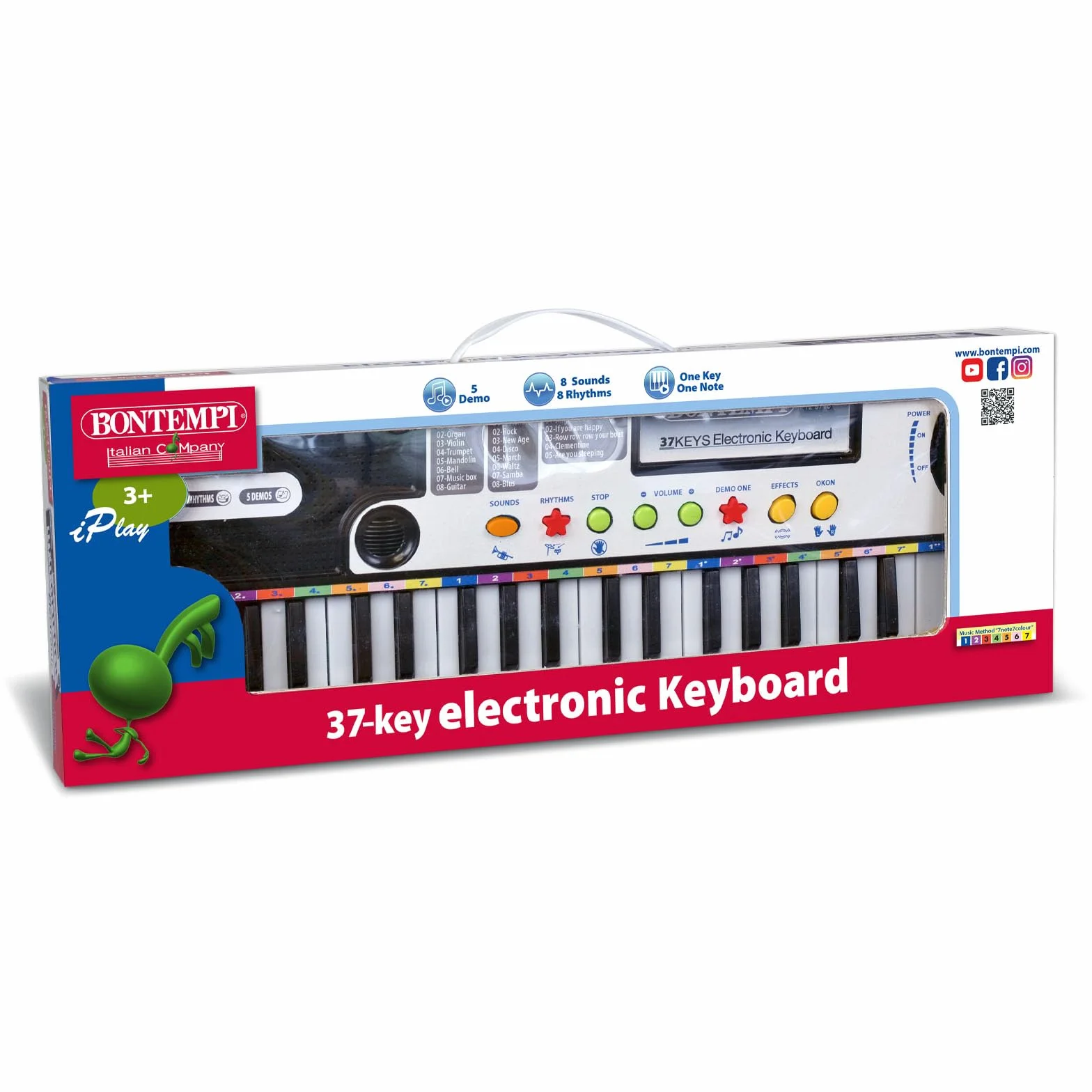 Bontempi 12 3730 Keyboard, czarny, 42,5 x 16 x 60 cm