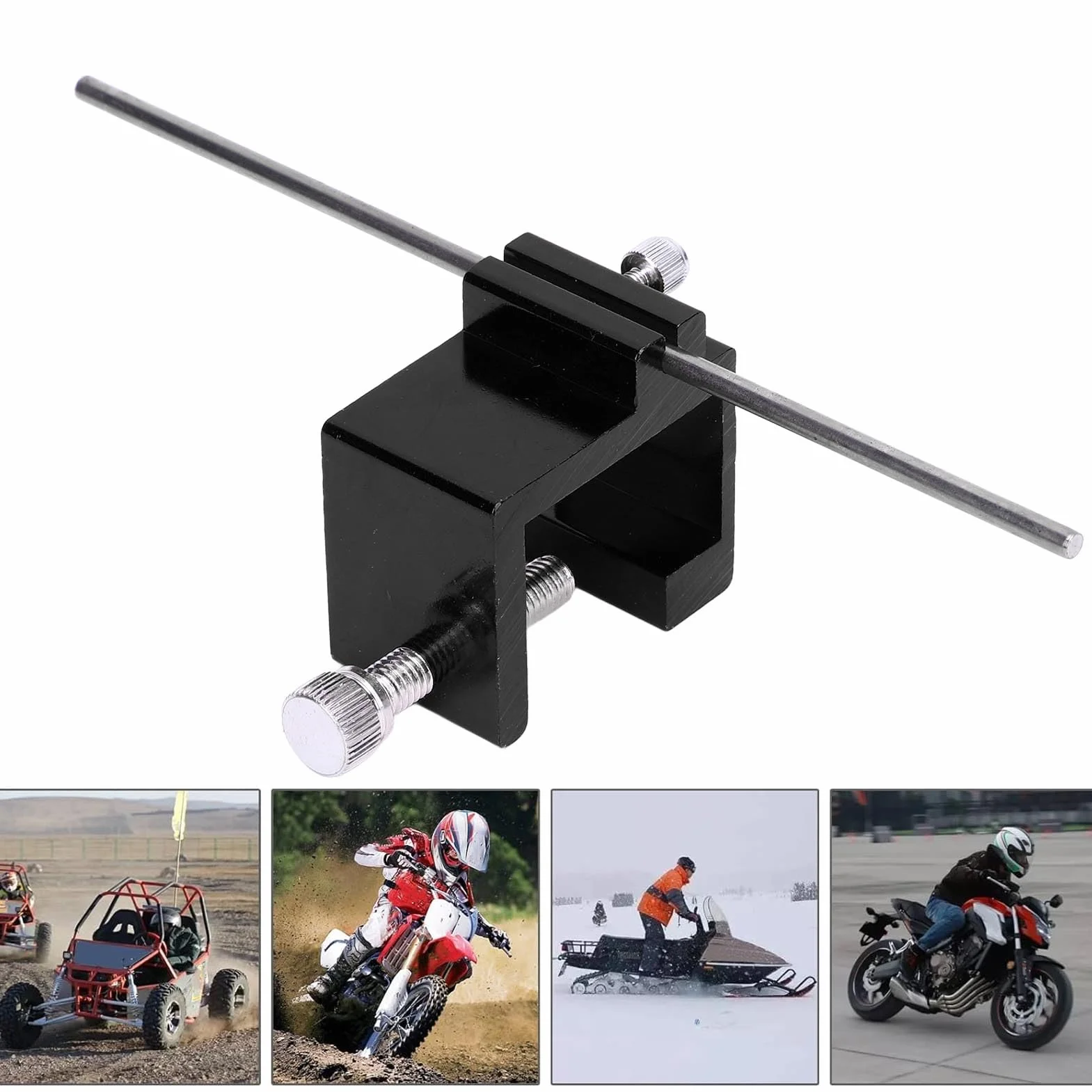 Motorcycle Chain Alignment Tool Precise Alignment Optimum Performance Aluminum Alloy 08-0048 Universal for Motorcycles ATVs