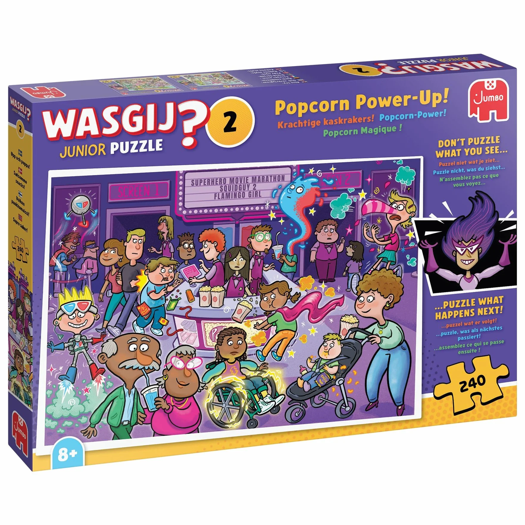 Wasgij Junior 2 - Popcorn-Power! (Puzzle 240 Teile)