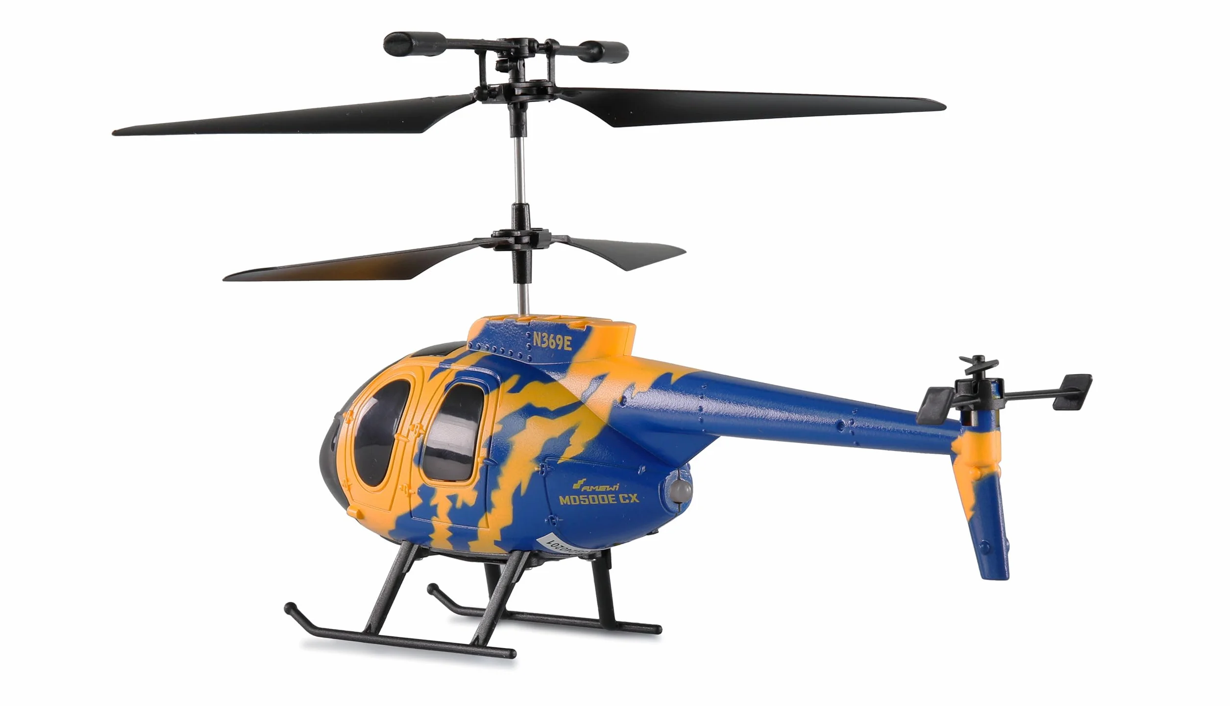 Amewi MD500E CX helikopter współosiowy 3-kanałowy RTF zdalnie sterowany heli helikopter dla początkujących, dla początkujących dzieci od 8 lat