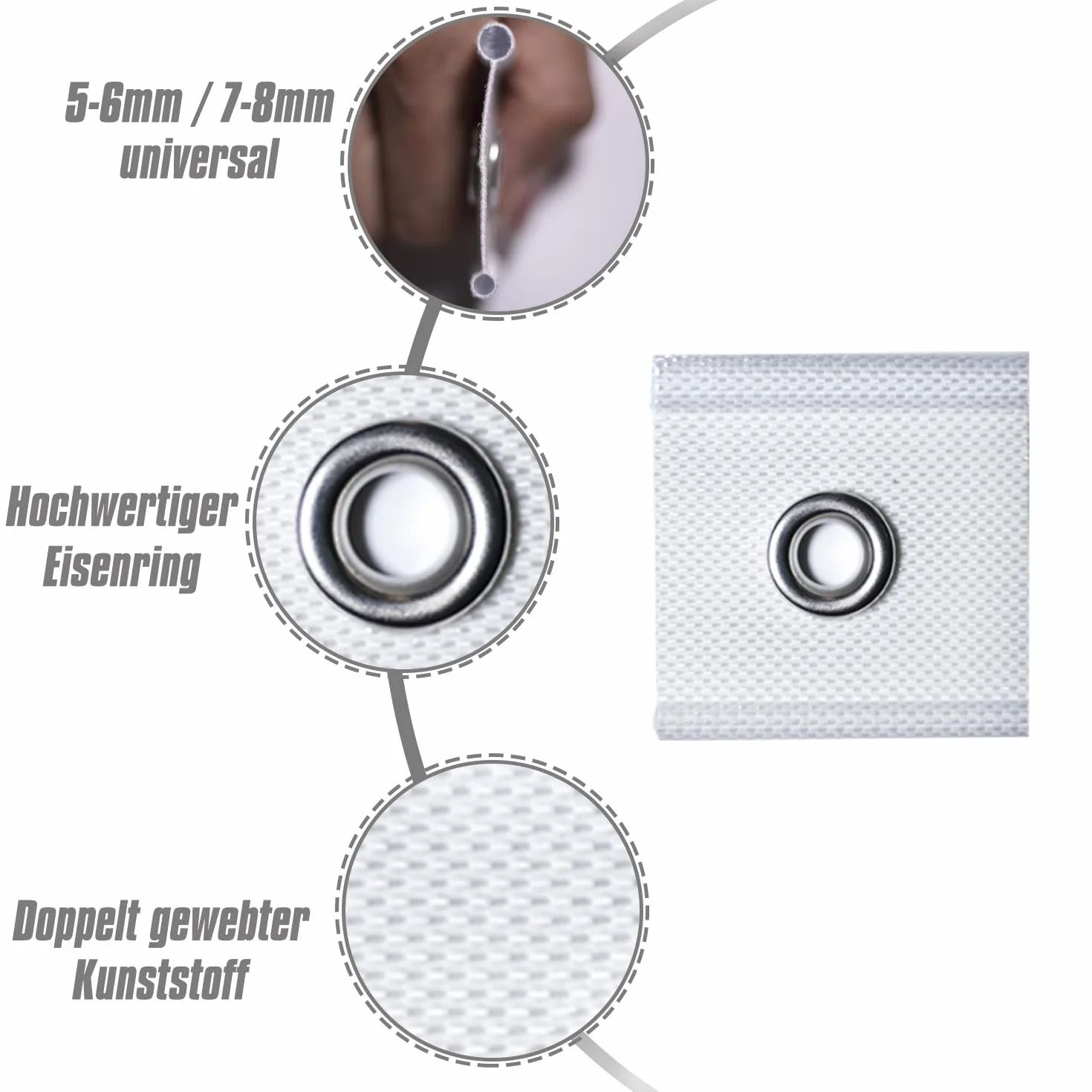 Haki listwowe JKOISL 18 zestaw akcesoriów do markiz 5/6mm i 7/8mm, akcesoria do kamperów haki do markiz akcesoria do markiz do kamperów, przyczep kempingowych, namiotów kempingowych