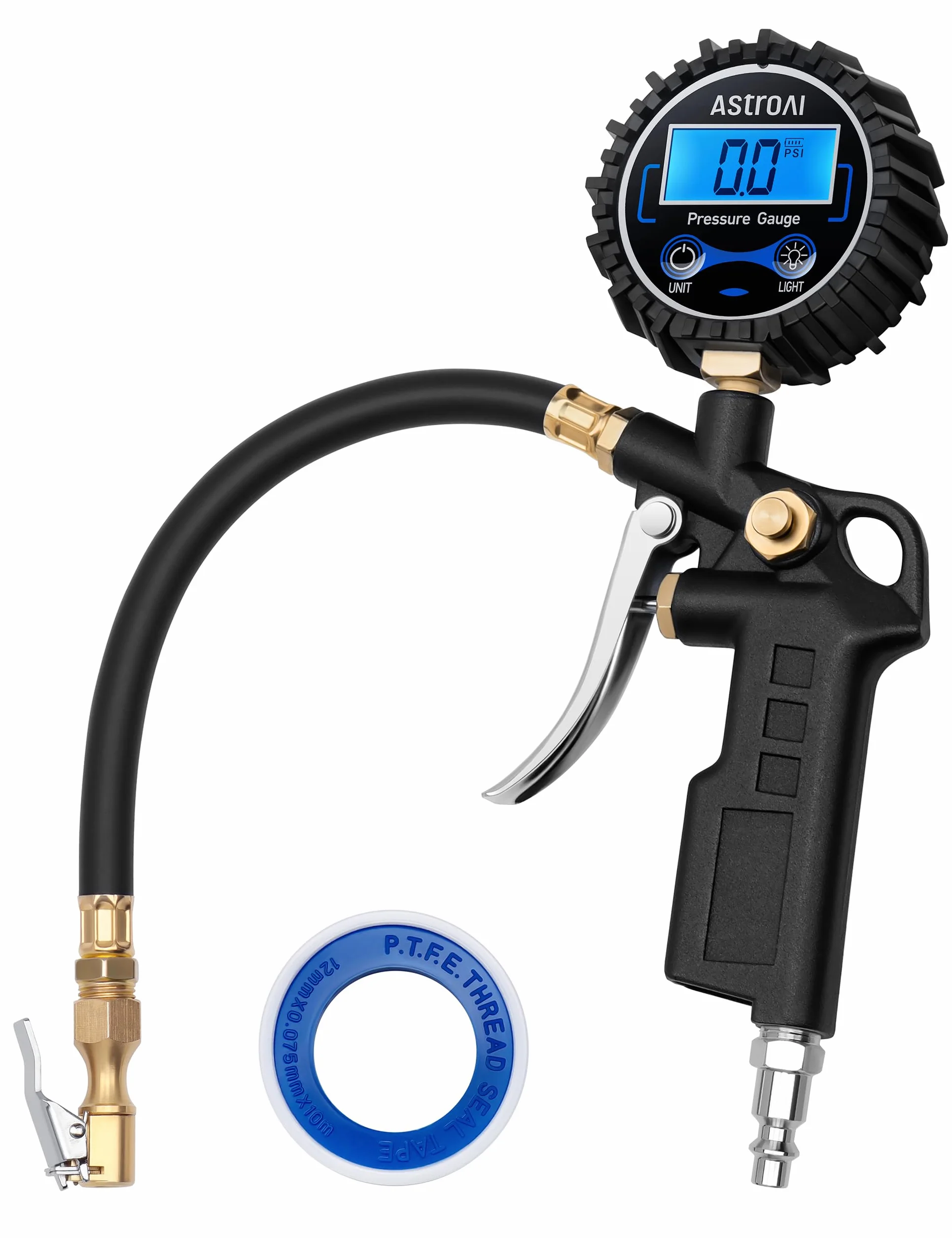 AstroAI Cyfrowa pompka do opon 250 PSI z manometrem