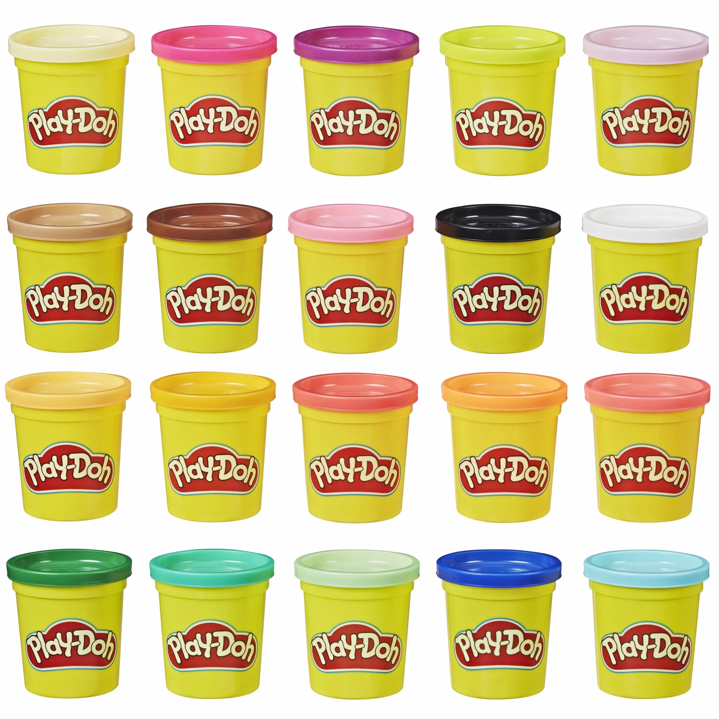 Play-Doh 20 tub z kolorową ciastoliną