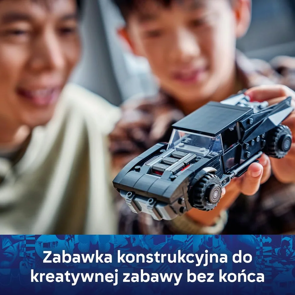 LEGO DC Batman: Batmobil z filmu Batman, samochód superbohatera i minifigurka, pomysł na prezent dla chłopców i dziewczynek w wieku od 9 lat, kolekcjonerski model na 20-lecie 76332