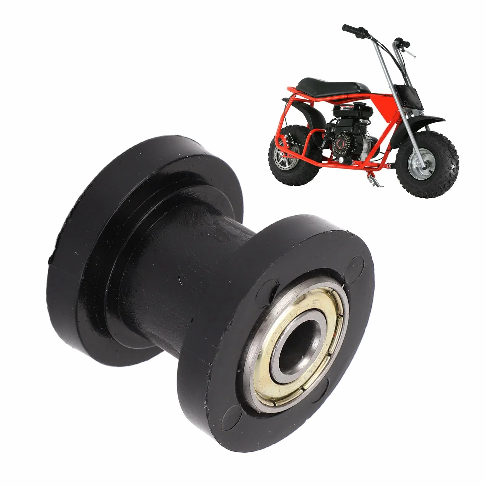 Rolka Napinacza łańcucha, Rolka Napinacza łańcucha Rolka Napinacza łańcucha Rolka Prowadząca Wymiana Koła dla Baja Doodle Dirt Racer Mini Bike (BLACK)