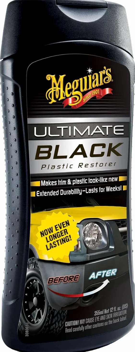 Meguiar's G15812EU Ultimate Black Plastic Restorer środek do pielęgnacji tworzyw sztucznych, 355 ml