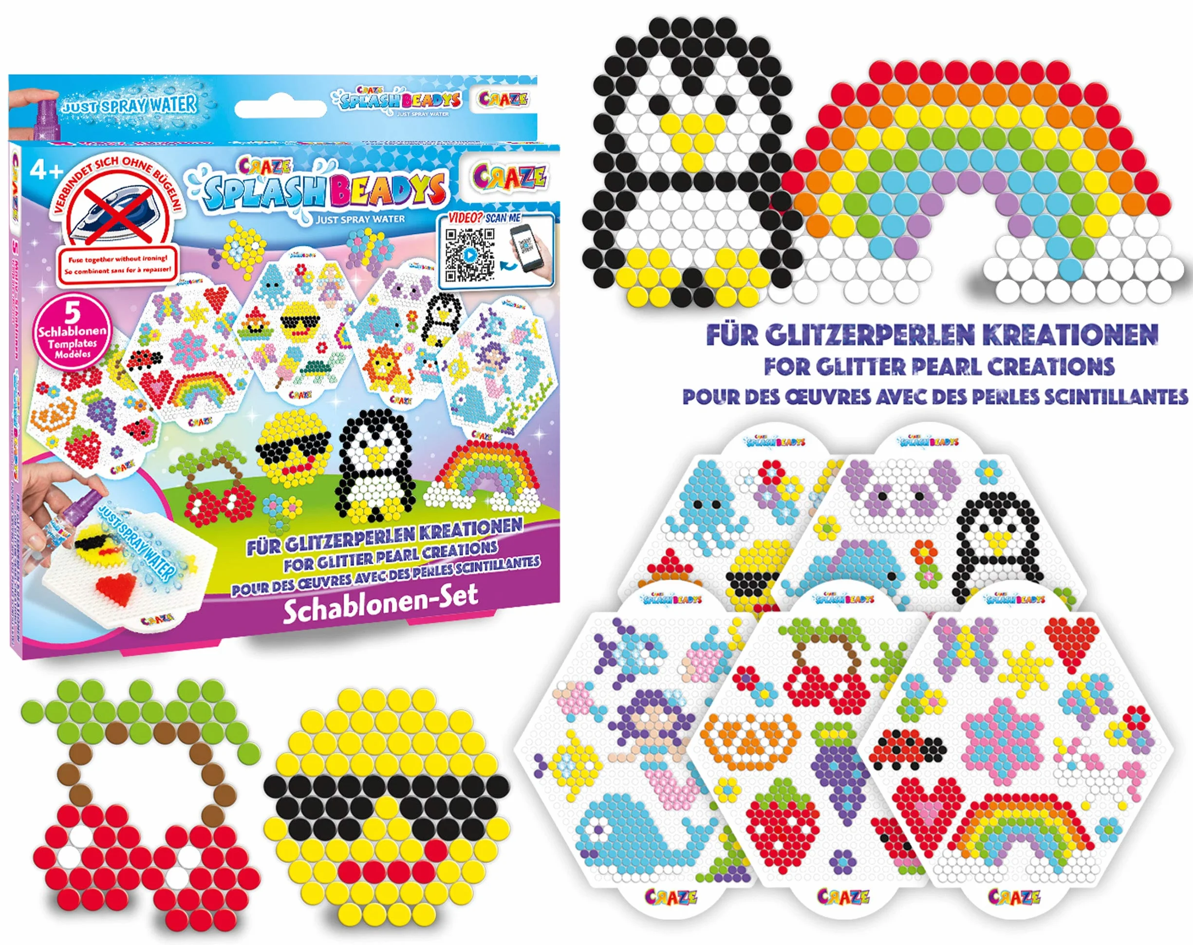 Craze 11096 Splash Beadys - akcesoria - szablony do pisania w sprayu