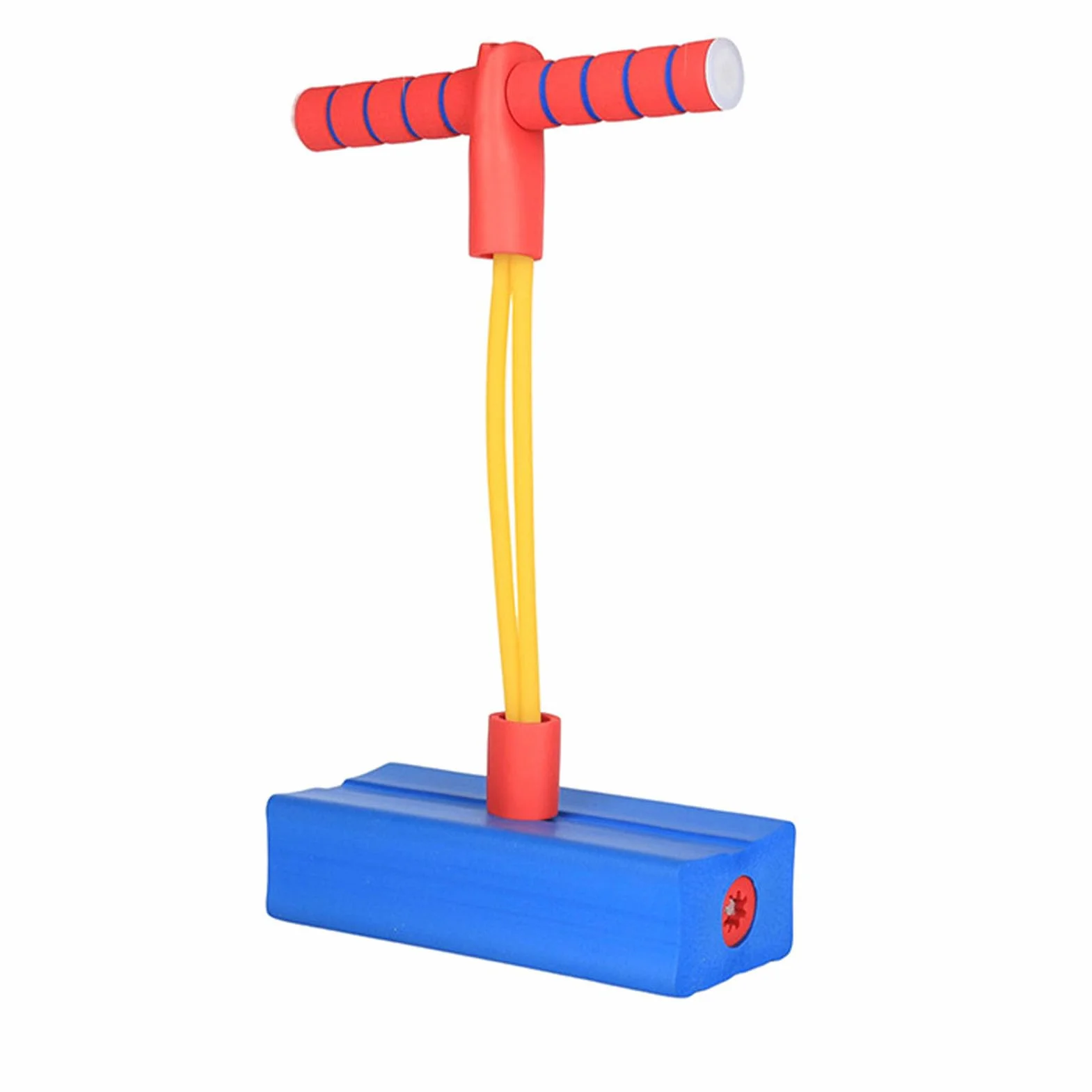 Piankowy Kij Pogo Inspiruje Dzieci do Uprawiania Sportu Łatwa do Trzymania Skacząca Zabawka dla Dzieci Materiał TPE Zabawy w Domu i na świeżym Powietrzu (BLUE)