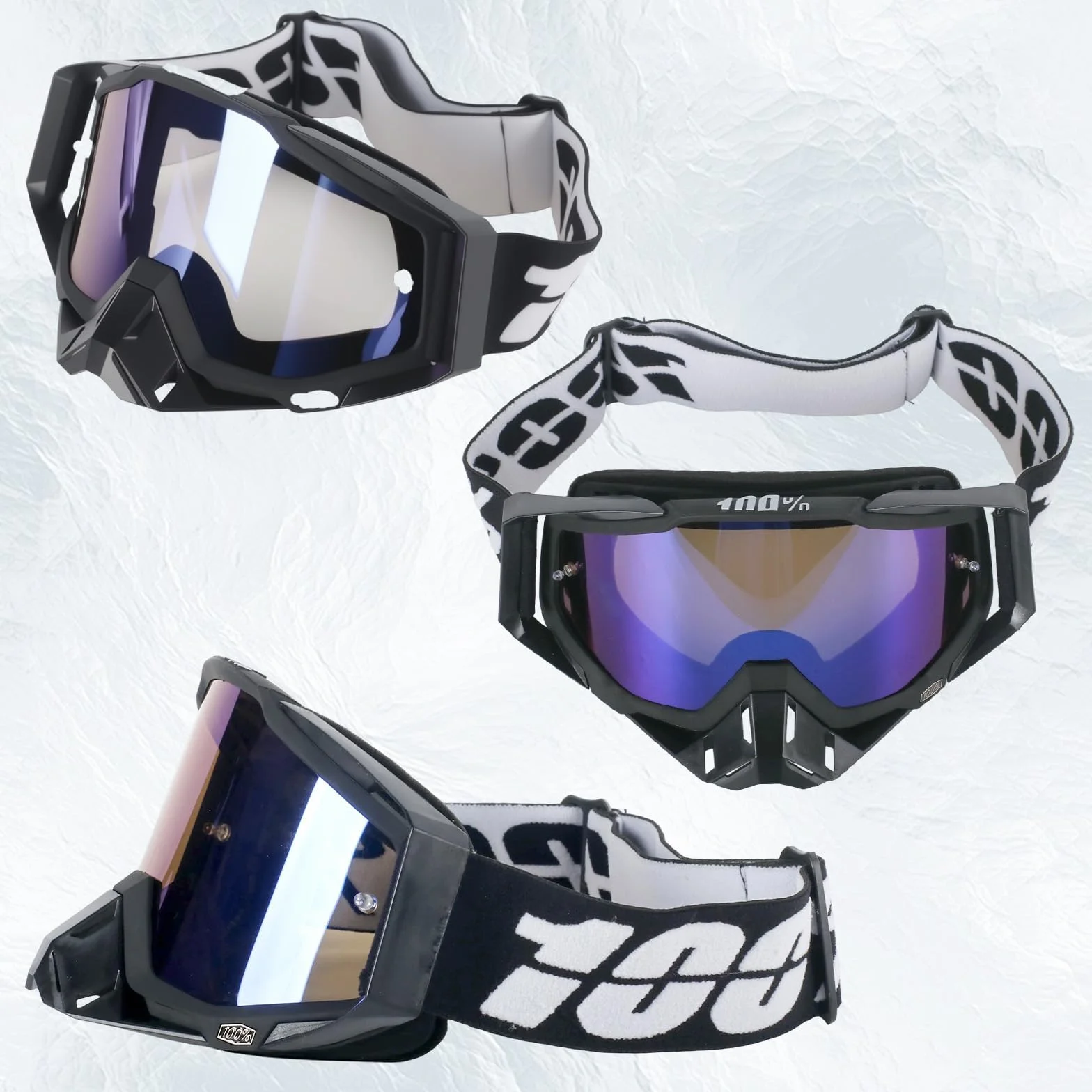 Gogle motocyklowe Motocross Okulary Dirt Bike Cross Gogle Off Road Racing Okulary Cross Lustrzanki dla mężczyzn i kobiet