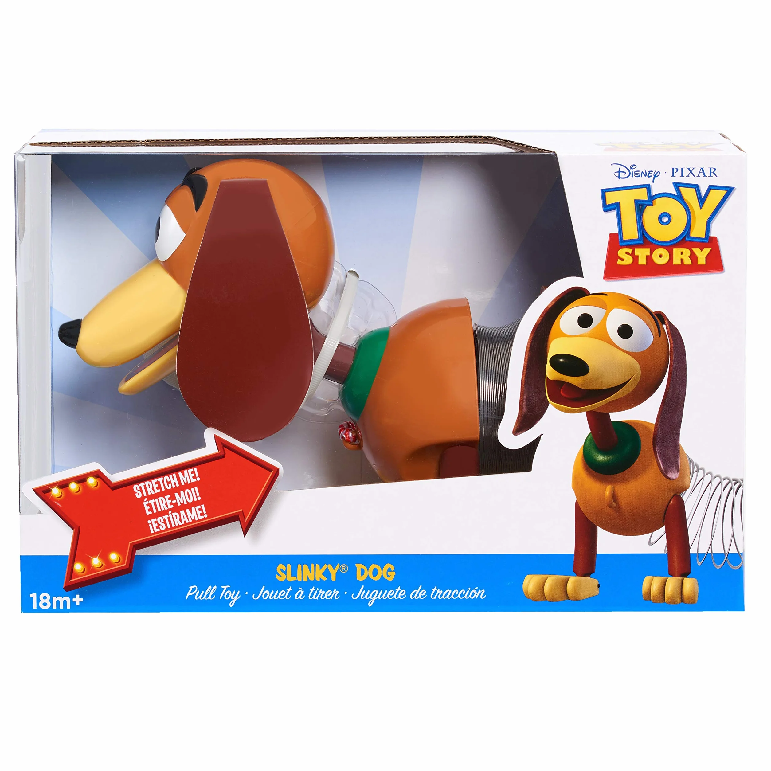 Disney•Pixar's Toy Story Slinky Dog Pull Toy, Walking Spring Toy for Boys and Girls