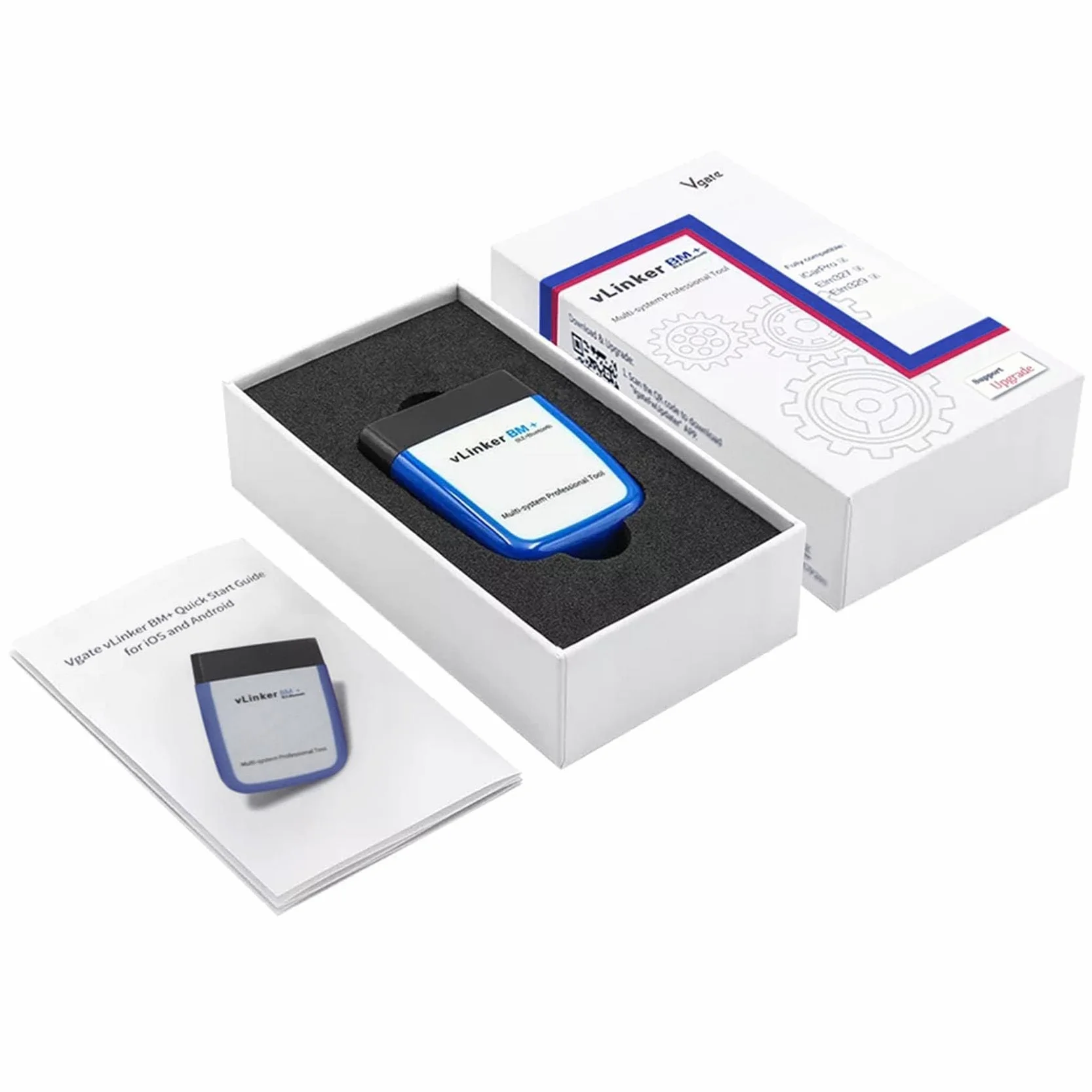 vLinker BM+ OBD2 Bluetooth Diagnostyczne narzędzie skanujące OBDII Skaner samochodowy dla iOS Android Windows BimmerCode