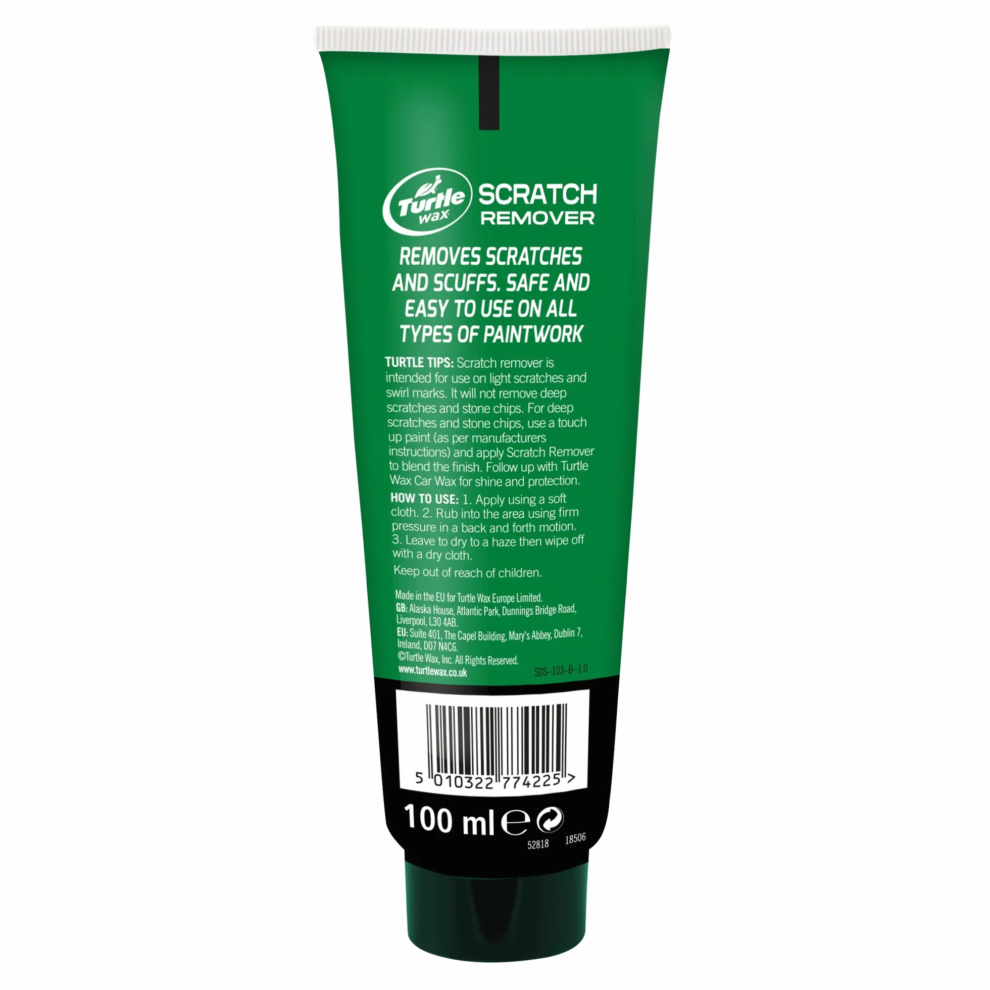 Turtle Wax 52818 pasta do usuwania zarysowań lakieru samochodowego 100 ml