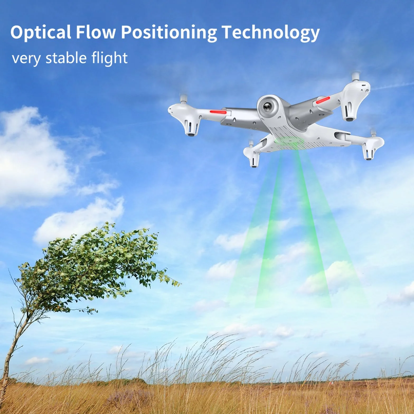 Loolinn | Dron z optyczną technologią pozycjonowania strumienia - 60 minut lotu/bardzo stabilny lot - dron z kamerą HD zaprojektowany dla dzieci
