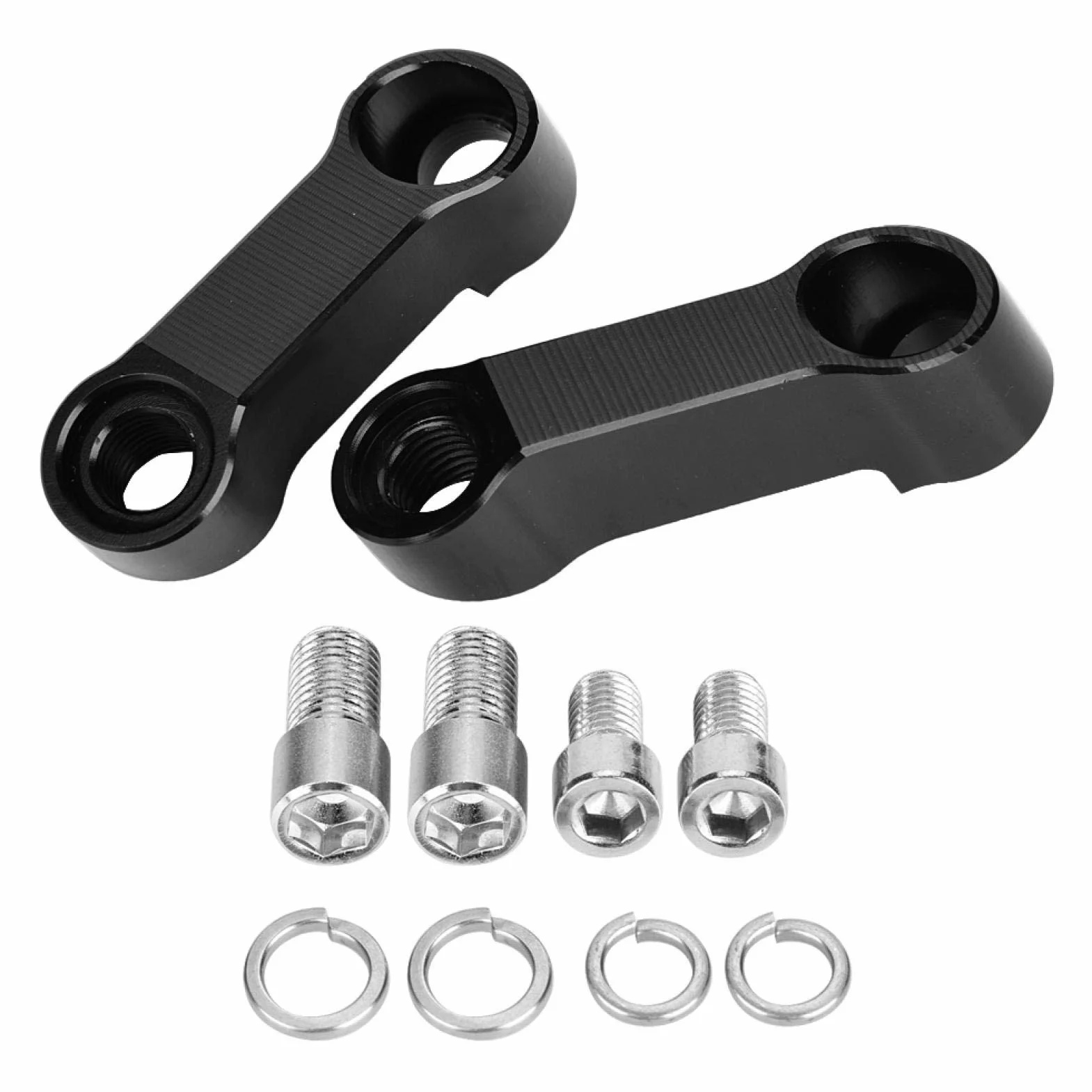 Adapter przedłużający do montażu lusterka motocyklowego, 10 mm 8 mm, zestaw adaptera lusterka motocyklowego, przedłużenie wspornika montażowego, lusterka lusterka motocyklowe uchwyt tylny+przedłużacz