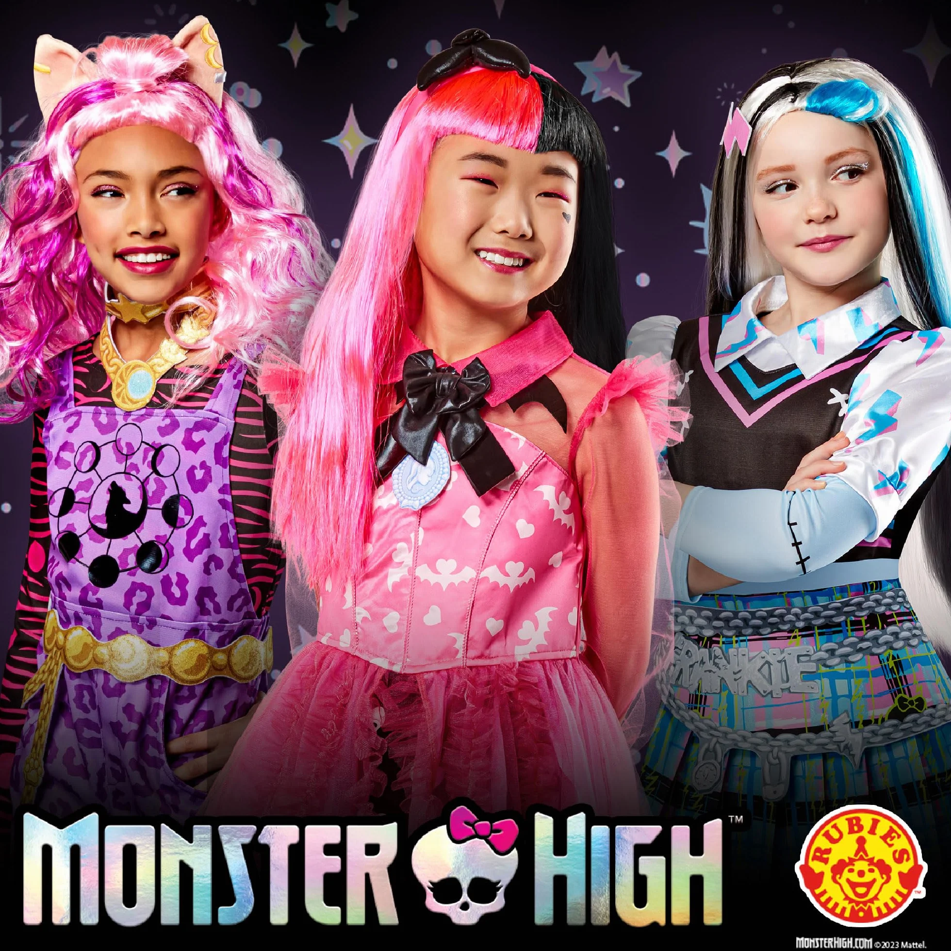 Rubies Oficjalna peruka Monster High Clawdeen Wolf dla dzieci, fantazyjne akcesoria do kostiumu, Halloween, Halloween