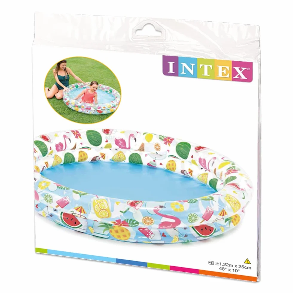 Intex 59421 Basen Just So Fruity, wielokolorowy, 1,22 m x 25 cm