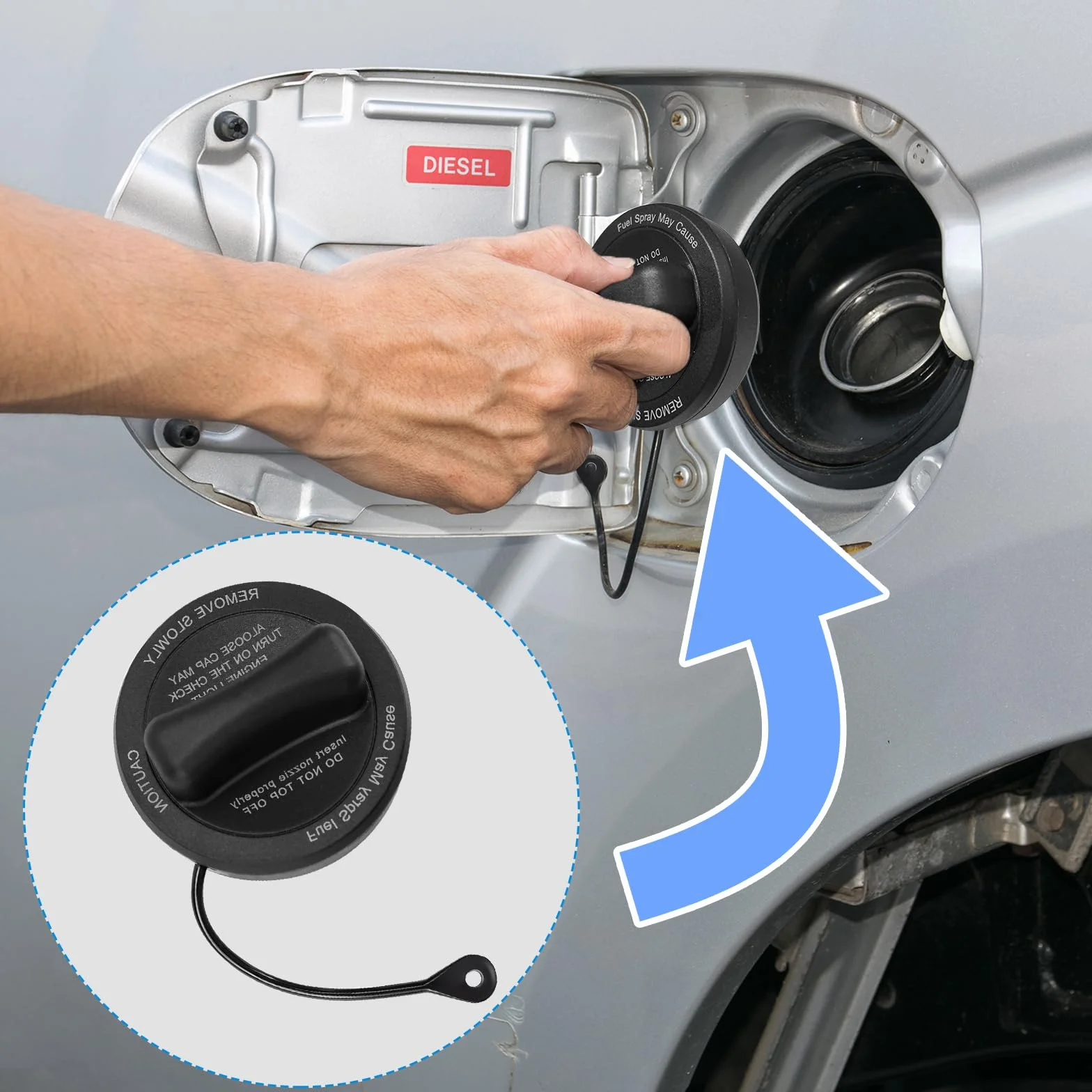 Pokrywa zbiornika paliwa kompatybilna z Mercedes-Benz W211 W212 W203 W204 W245 W169 X204 R171 S204 C207 C209 A209