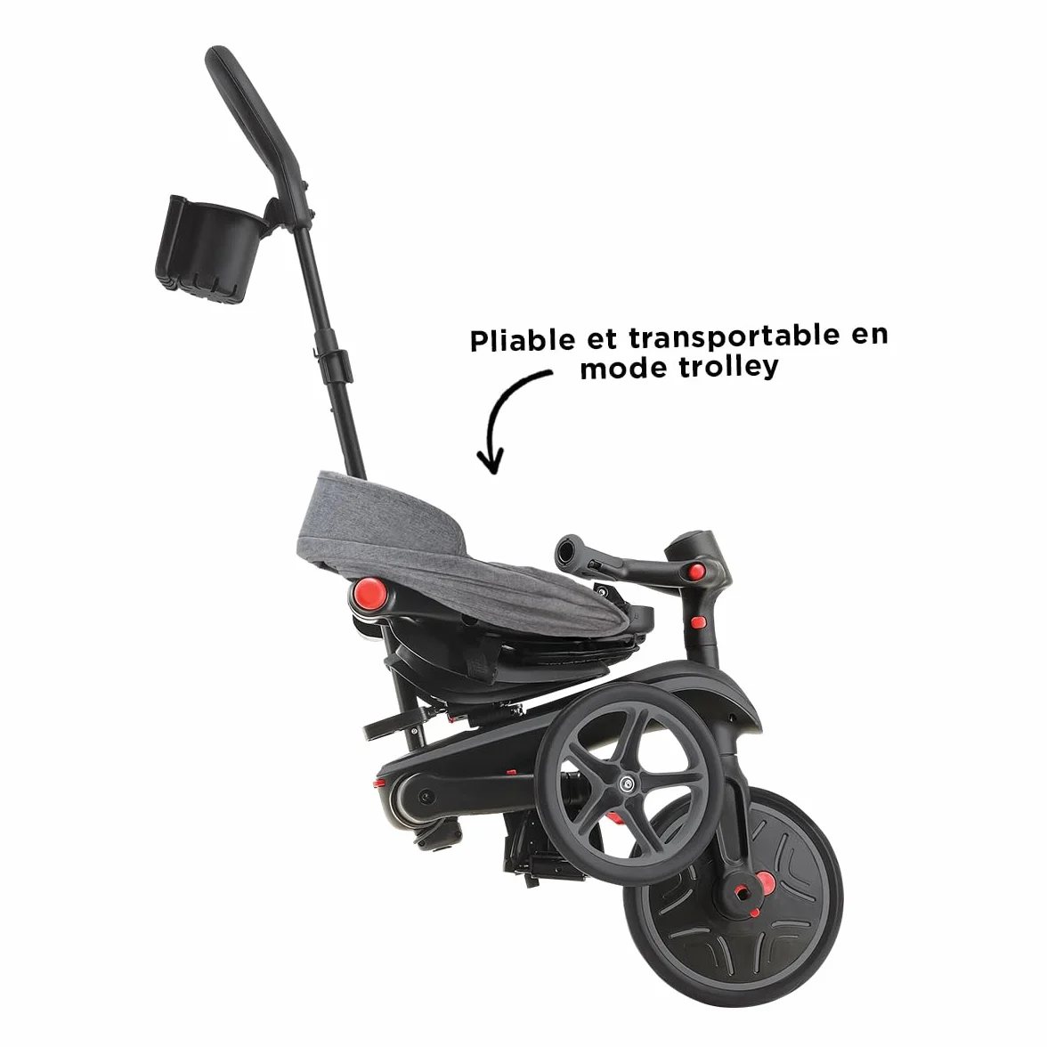 Globber - Tricycle Explorer 4 w 1 - Składany i ewolucyjny trójkołowiec dla maluchów od 10 miesięcy do 5 lat