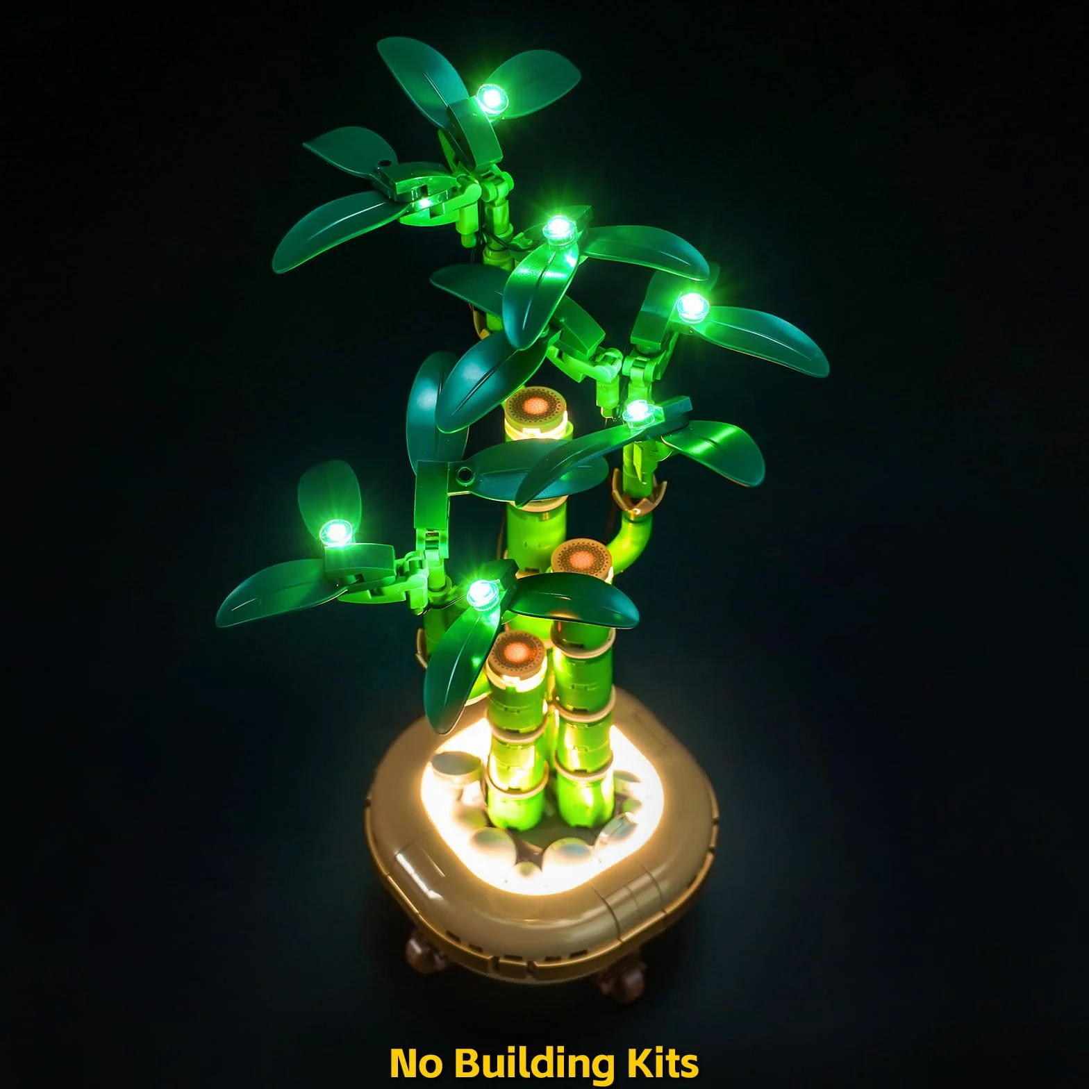 Zestaw świateł LED kompatybilny z Lego 10344 Lucky Bamboo Botanical Collection Set (nie jest to model), zestaw oświetlenia dekoracyjnego kompatybilny z Lucky Bamboo