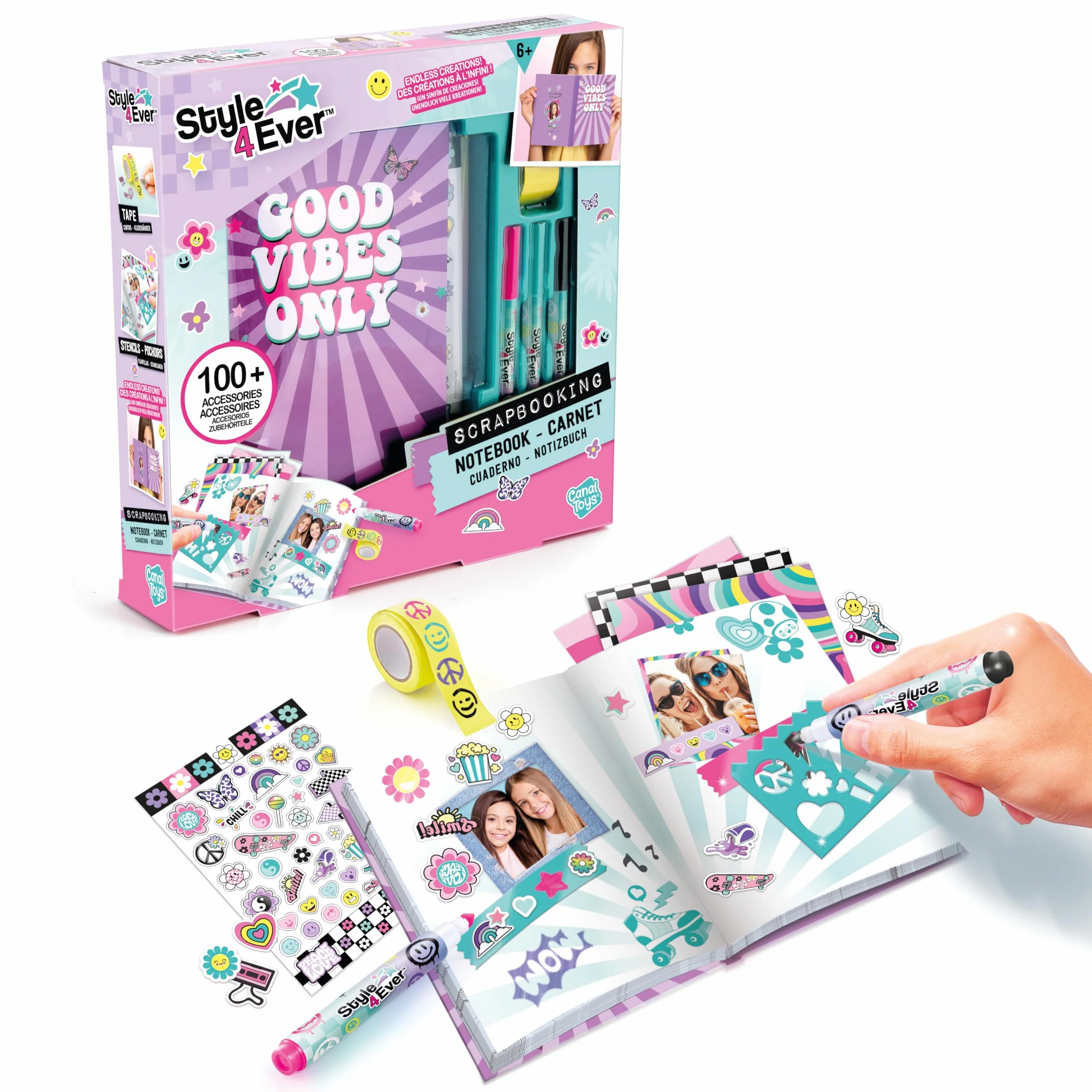 Canal Toys Styl do scrapbookingu Ever-Pretty Secret Notebook-OFG 298, Fioletowy