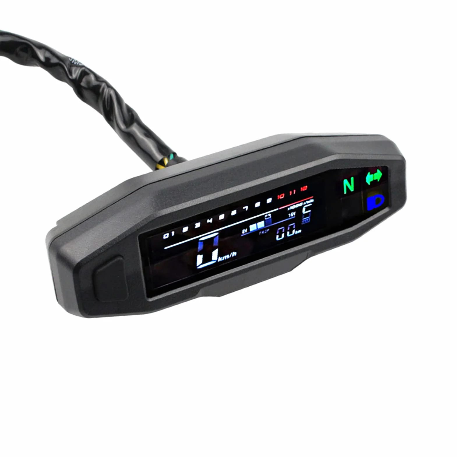 Cyfrowy tachometr LCD RPM miernik uniwersalny do motocykla prędkościomierz akcesoria
