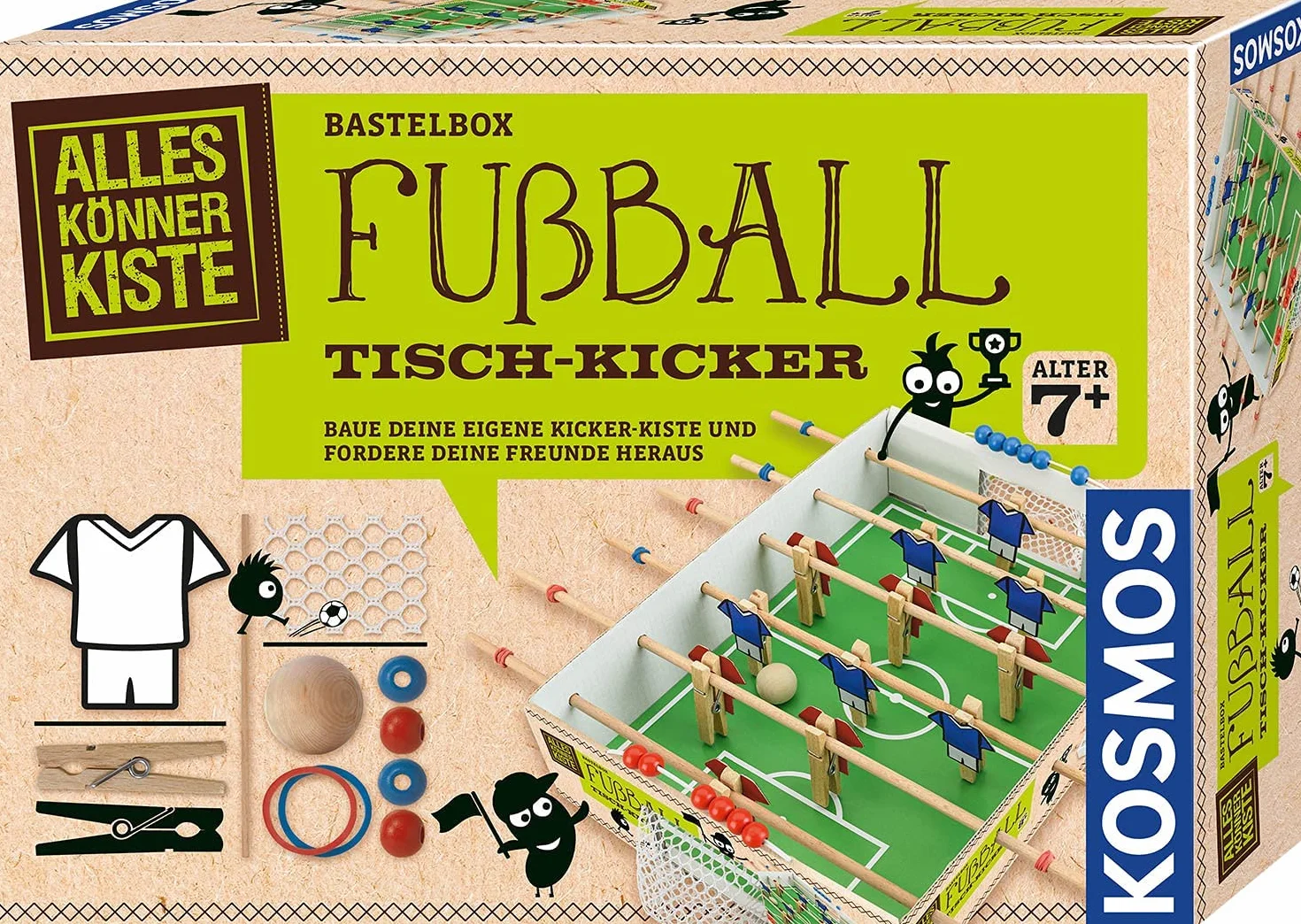 Fußball Tisch-Kicker: Bastel-Set