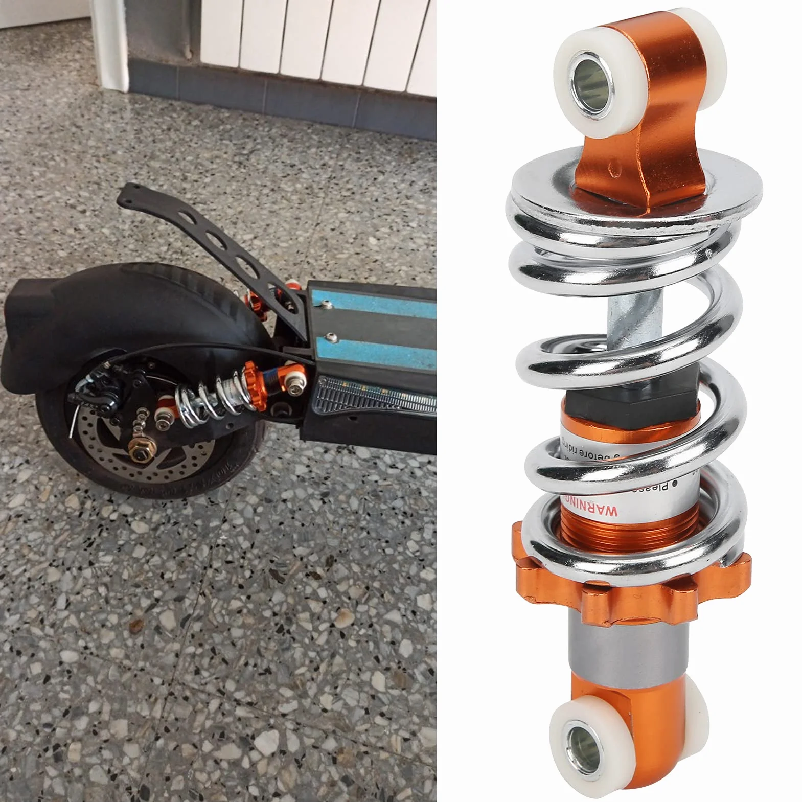 Tylny Amortyzator Zawieszenia 400lb Sprężyna Tłumiąca do Mini Skutera 125mm Rozstaw Otworów