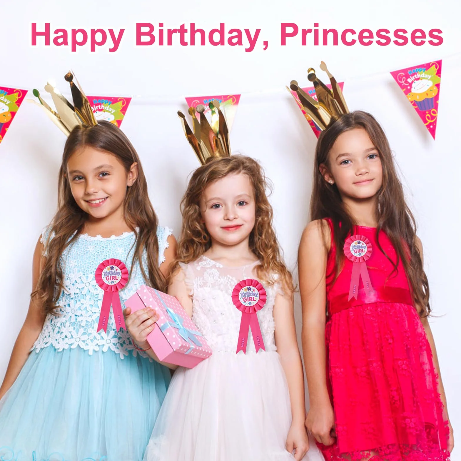 Birthday Girl Szpilka, Spinacz z Napisem Wszystkiego Najlepskiego Kolorowa Satynowa Wstążka Odznaka Imprezowa Dekoracja Odzieżowa dla Kobiet Akcesoria na Imprezę