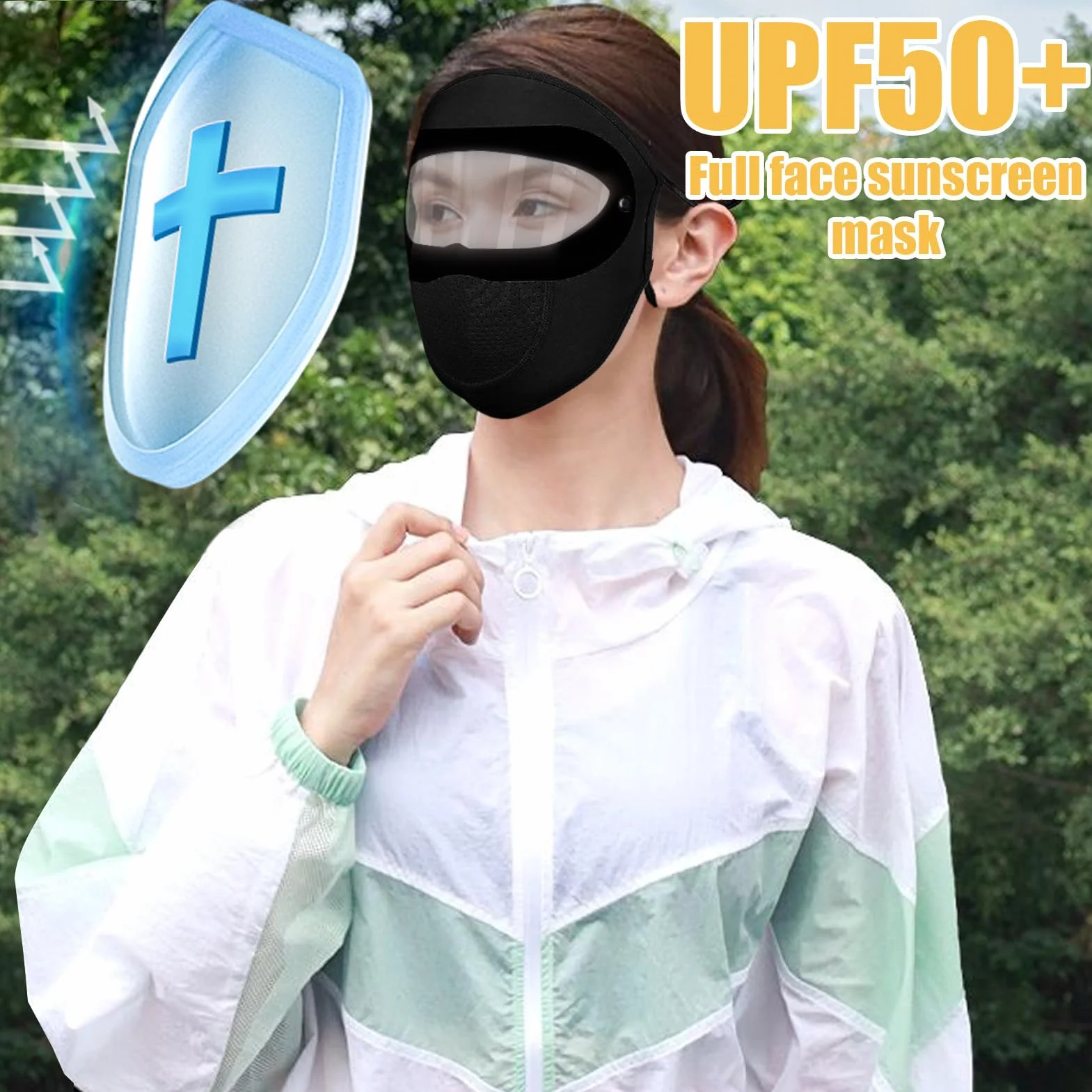 Face Cover Face Shield Sun Protection 10.63x8.66x2.36 inch Windproof Cycling Outdoor Motorcycle