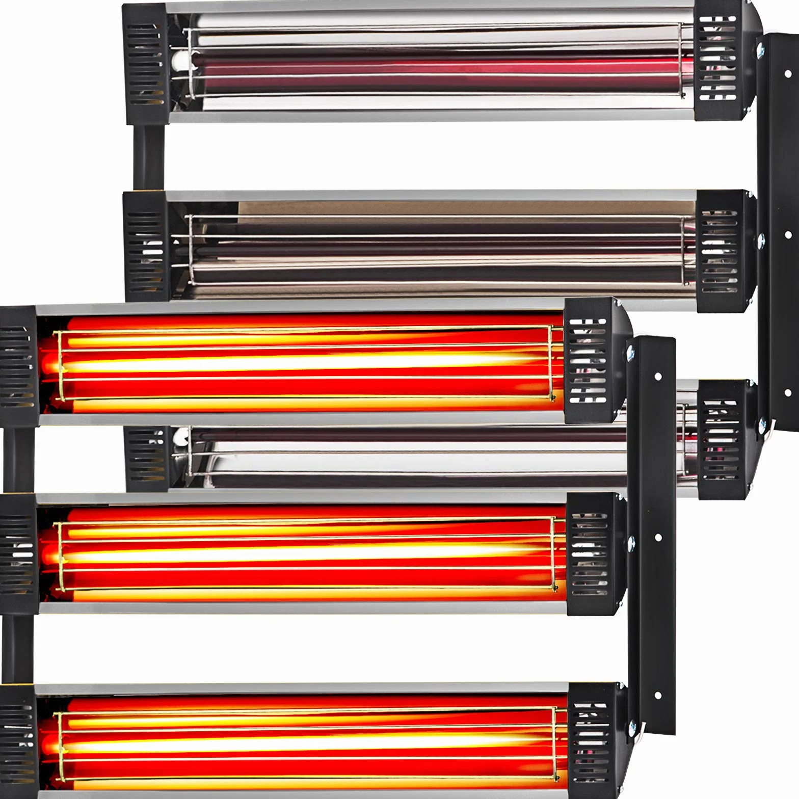 VEVOR Lampa polimeryzacyjna na podczerwień 3000 W 120x100 cm² zestaw 2 sztuk