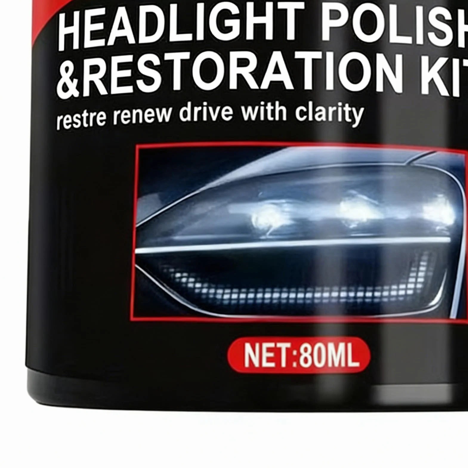 Zestaw Do Czyszczenia Reflektorów 80 ml Proszek Polerski Do Usuwania Rys Na Szkle Renowacja Lamp Samochodowych
