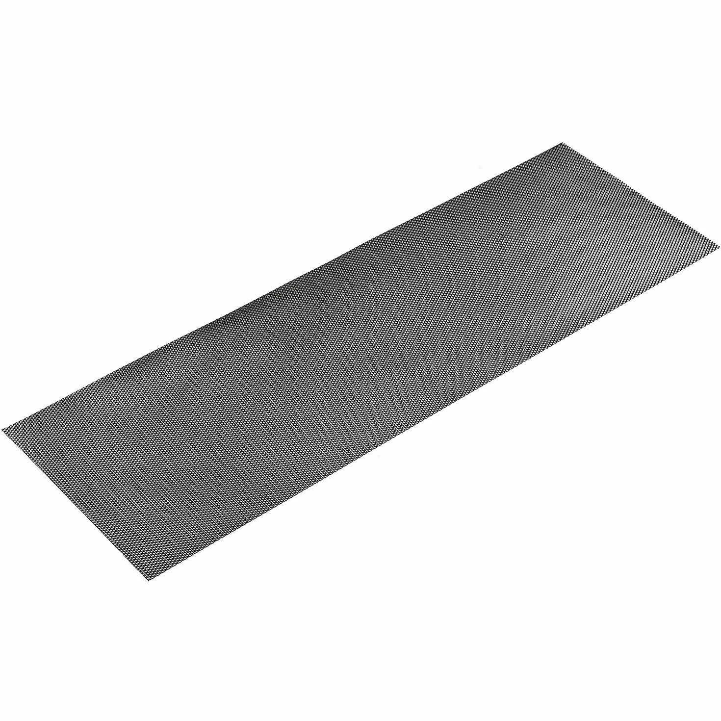 AggAuto - Kratka 120 x 40 cm z tworzywa sztucznego ABS / stop aluminium do zderzaka, wlotu powietrza, kratka chłodnicy, furgonetki, ciężarówka, siatka w romby, 4 x 8 mm, czarna