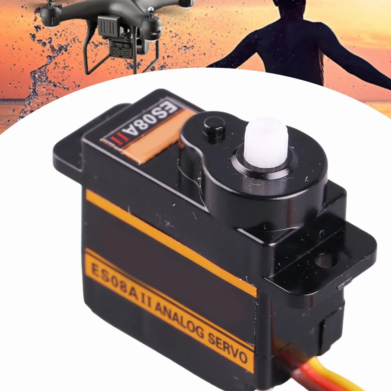 ES08A II 9g Servo Gear Analogowe serwo 1,8 kg/sek. Do modeli samolotów Stałe skrzydło 3D wymiana samolotów