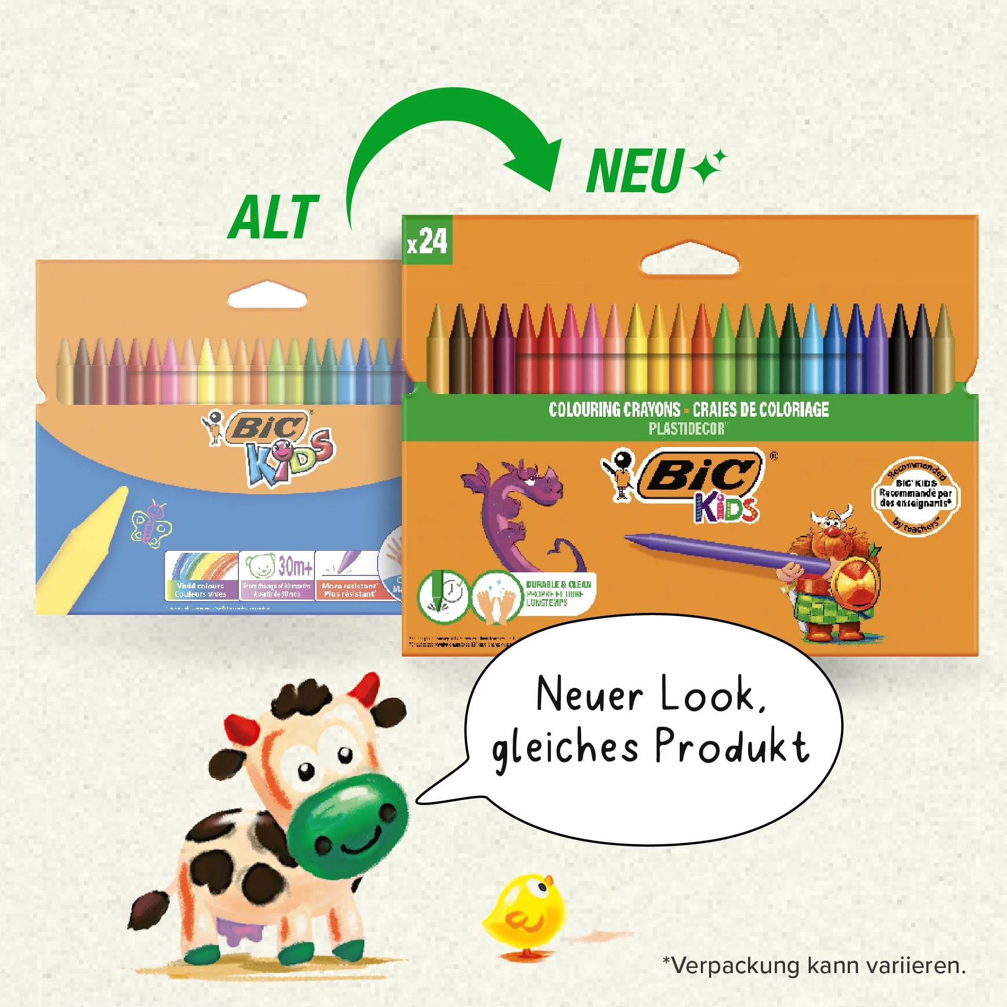BIC Kids Plastidecor Kredki świecowe Pudełko 24szt