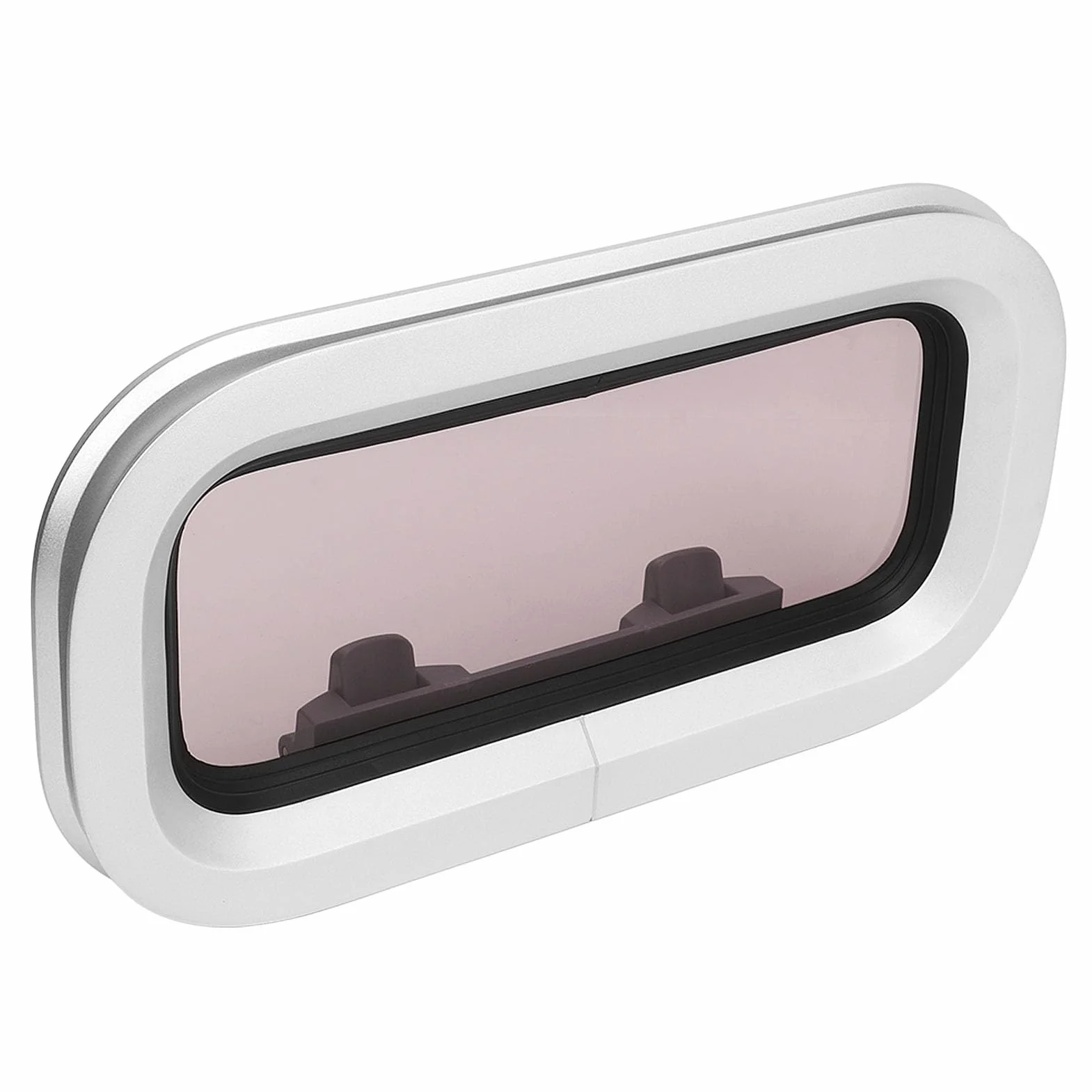 Okno Iluminator Jachtowy 303 x 156 mm Stop Aluminium Otwierane do Łodzi
