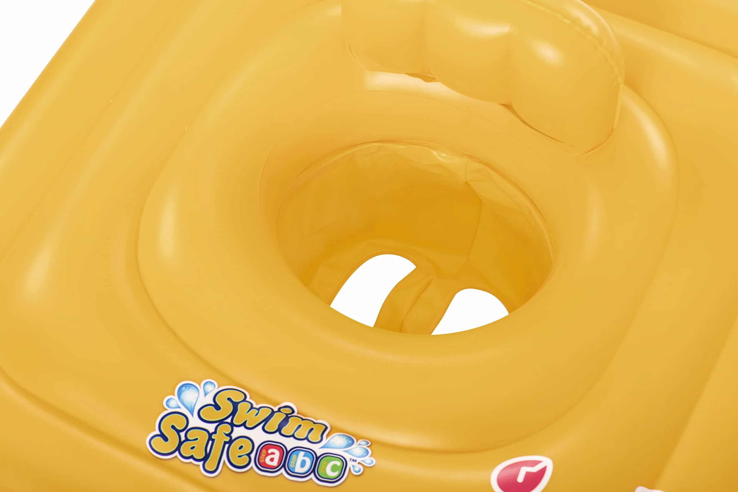 BESTWAY - Koło ratunkowe z siedziskiem Swim Safe A - Nadmuchiwane - 32050N - Żółte - Winyl - 65cm x 26cm - Bezpieczeństwo Dziecka - Zabawa na świeżym powietrzu - Basen - Dziecko - Od 6 miesiąca życia