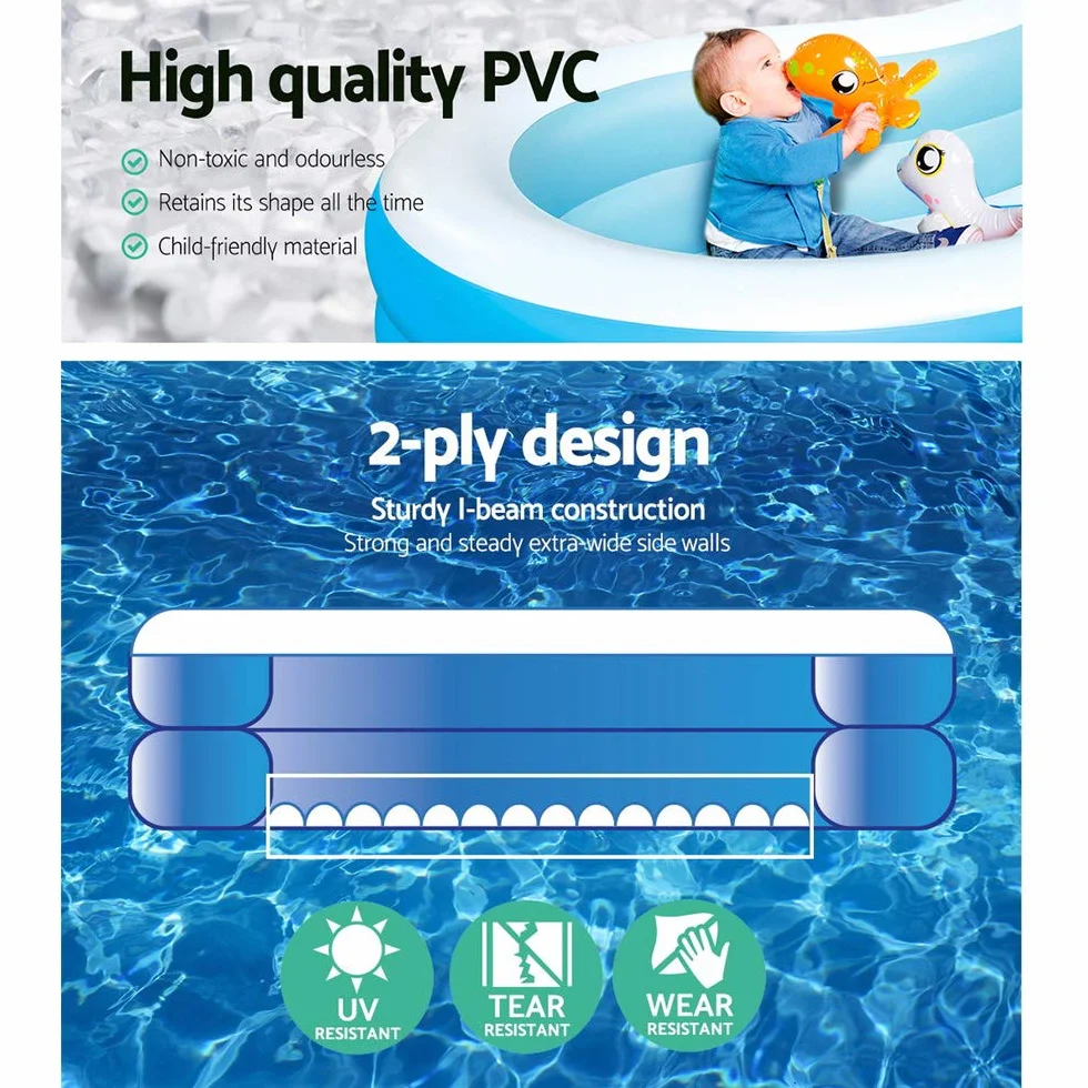 Bestway® 8'7" x 62" x 18"/2.62m x 1.57m x 46cm The Big Lagoon Family Pool