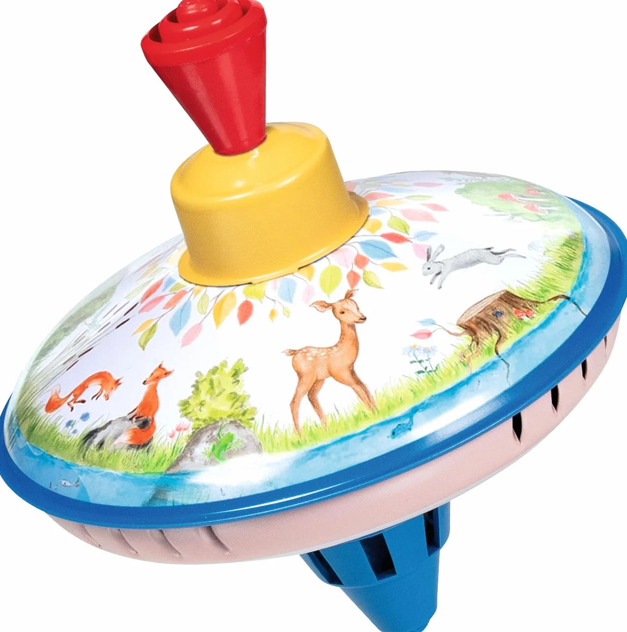 Brummkreisel Auf der Lichtung: Ø= 12,8 cm, H= 14,5 cm, Blech, Kunststoff, per Stück