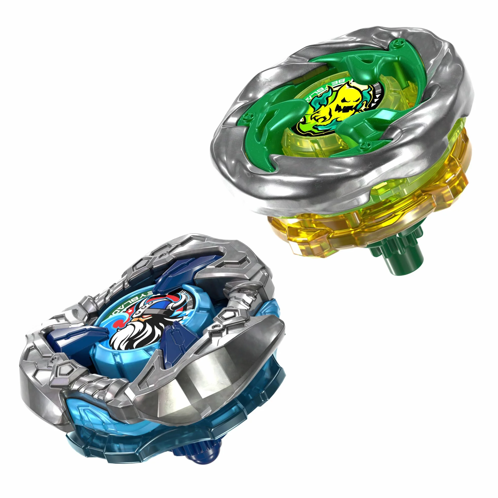 Dwupak bączków Beyblade X Circle Ghost 4-60LR UX i Hack Viking 4-55O UX, 2 prawoskrętne bączki Takara Tomy, zabawkowe bączki, wiek: od 8 lat