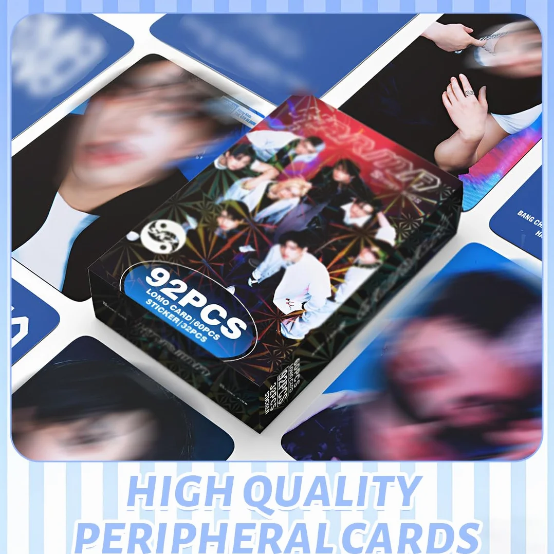 92 szt. KP0P SKZ00 Karty fotograficzne dla dzieci, karty Lomo, nowe albumy dla fanów