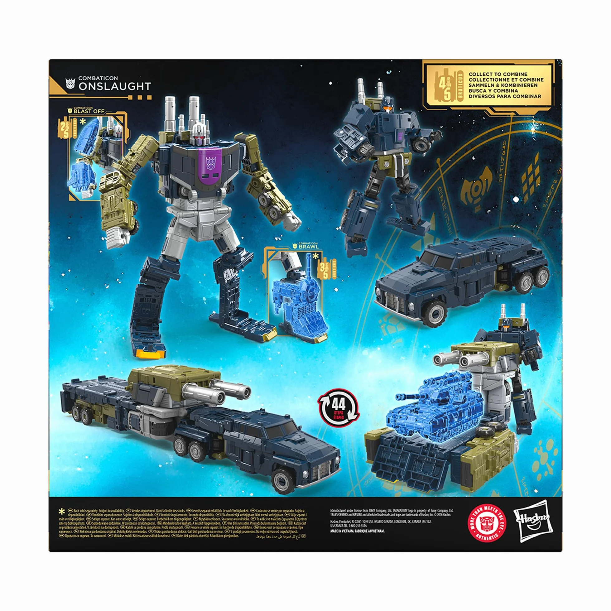 Transformers Age of The Primes, Combaticon Onslaught, kabriolet klasy dowódcy 17 cm, zabawki robotów, od 8 lat