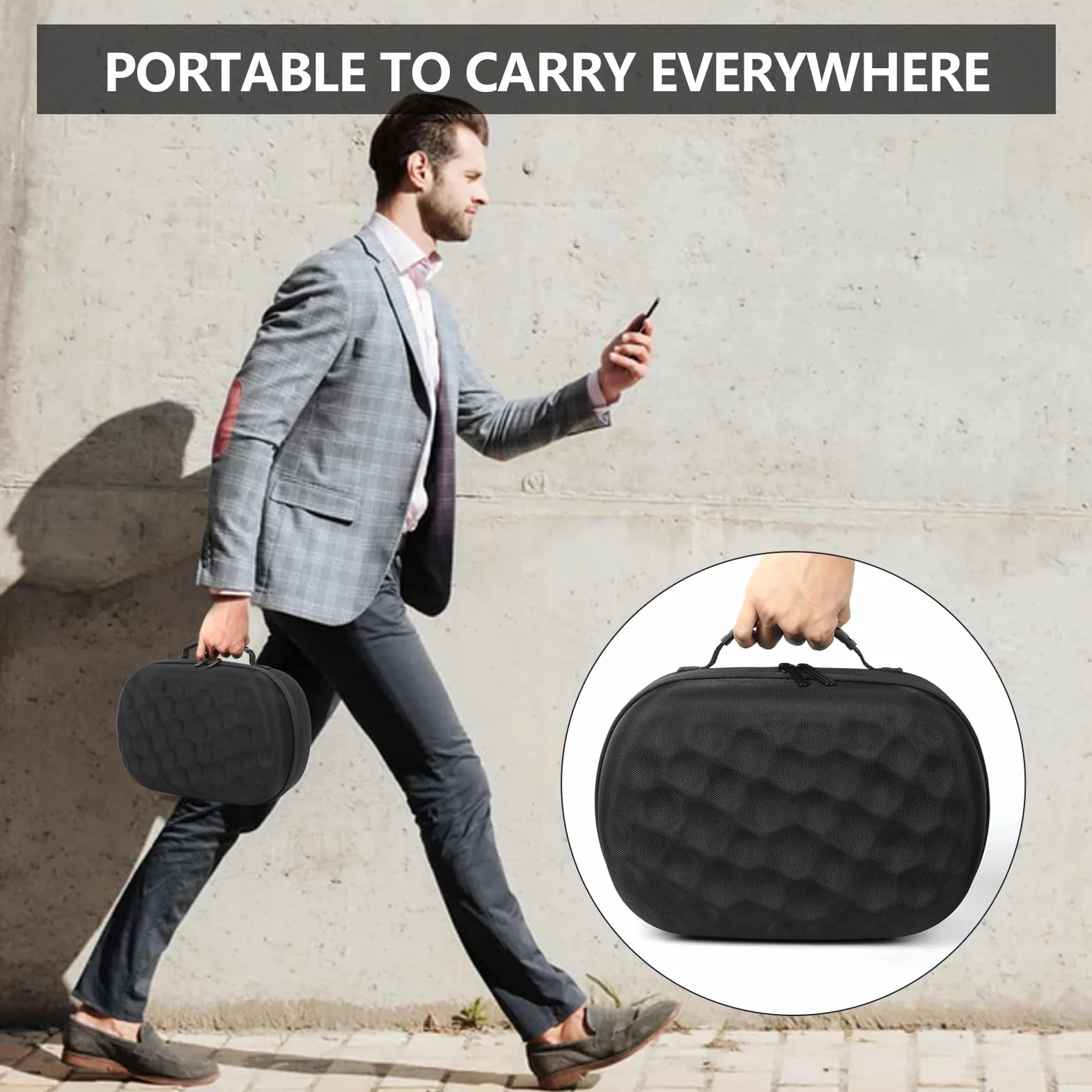 Etui do Meta Quest 3S, EVA, twarde etui kompatybilne z BOBOVR M3 Pro/Kiwi Design/opaska na głowę AMVR, zestaw słuchawkowy, kontroler i akcesoria, organizer podróżny VR, etui / walizki