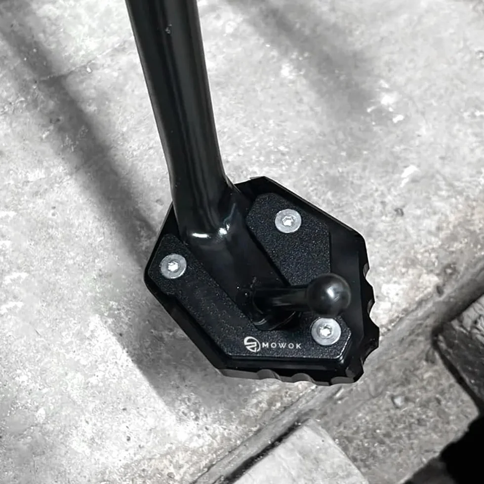 MOWOK przedłużenie podpórki bocznej do motocykla MT07 MT09 TRACER 9 GT 7GT 900GT 700GT XSR 700 900 R7 R125 FZ6 XJ6 MT-125 MT-09 SP 2024 czarny