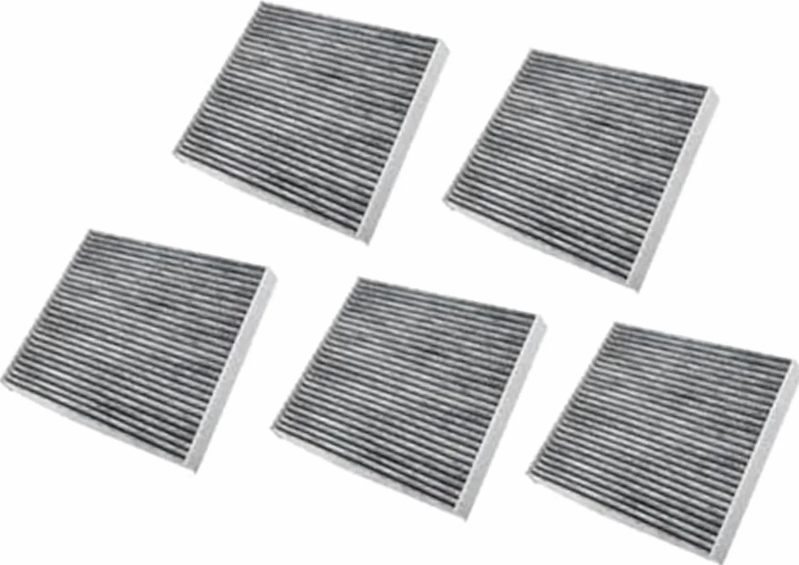 Filtr kabinowy z węglem aktywnym powietrza samochodowego, dla Kia, Optima 2011-2015 Fibre Cf11819 3SF79-AQ000 97133-3Saa0 2TF79-AQ000 wewnętrzny filtr powietrza(BLACK 5pcs)